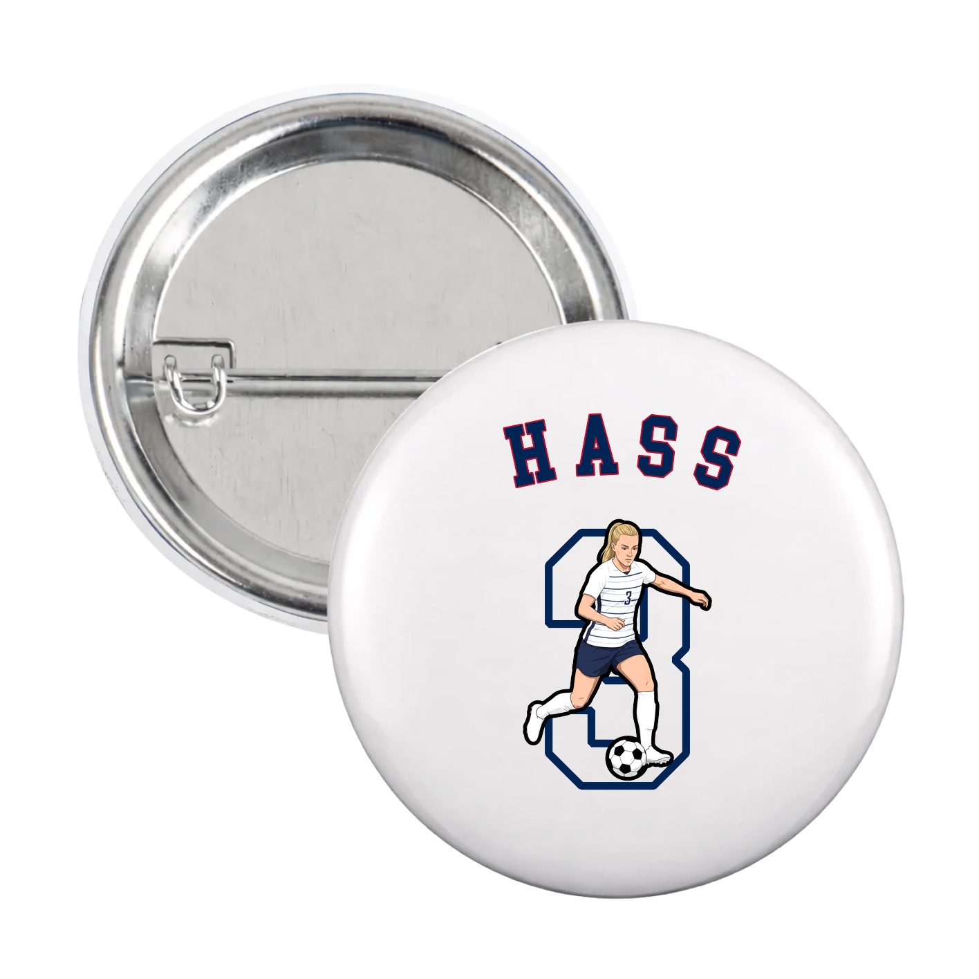Game Day Button — Shirsey Arch in White
