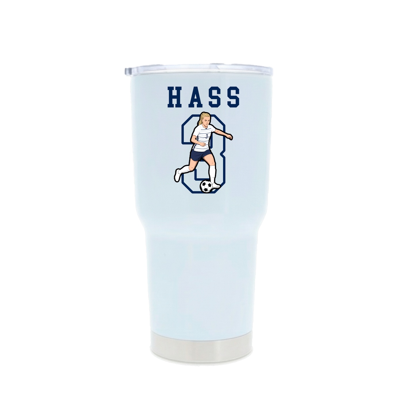 30oz Stainless Steel Tumbler — Shirsey in White