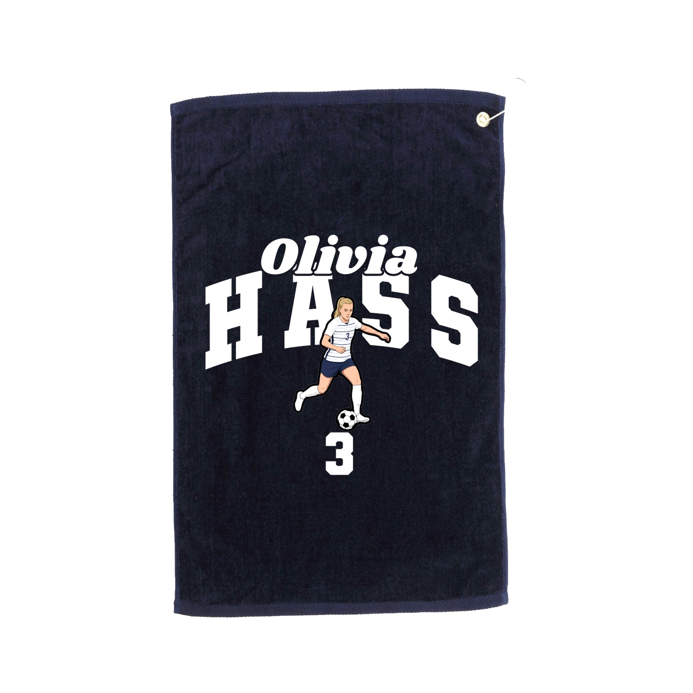 Golf Towel — Signature Arch in Navy