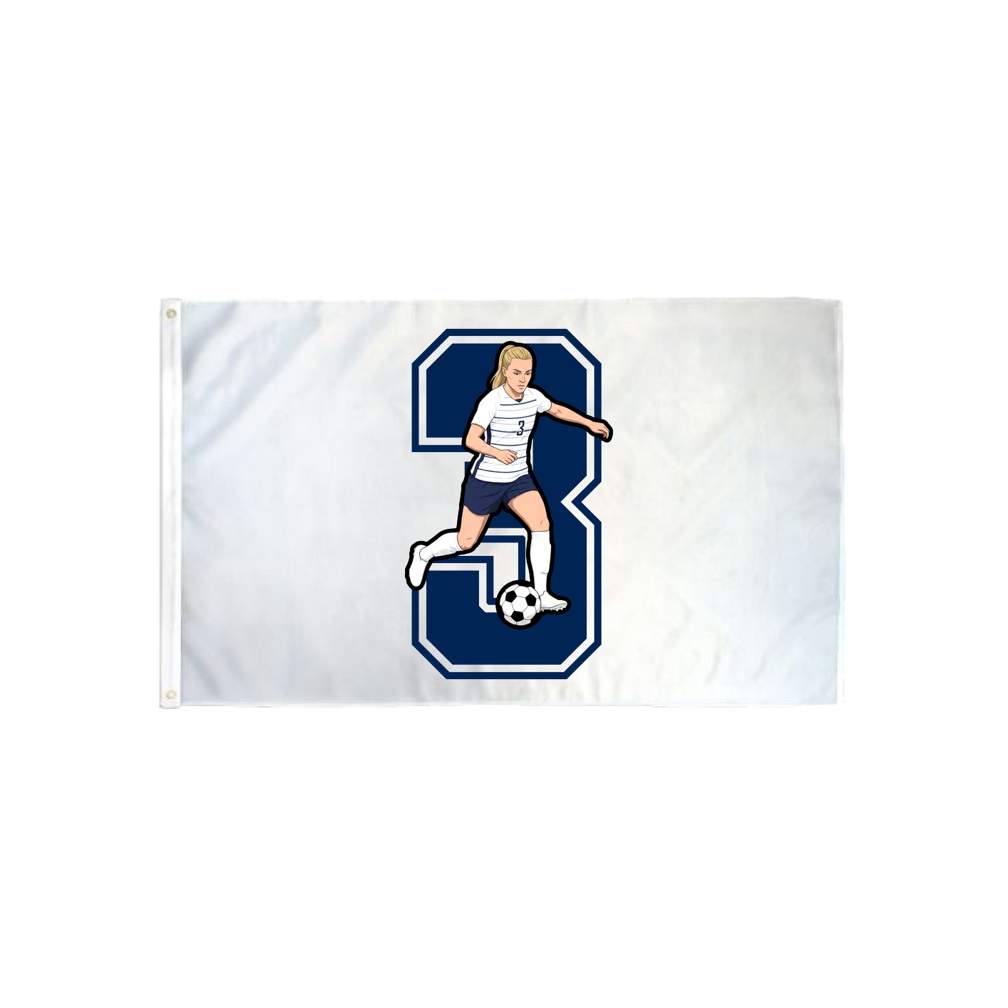 3x5 Flag — Number in Classic