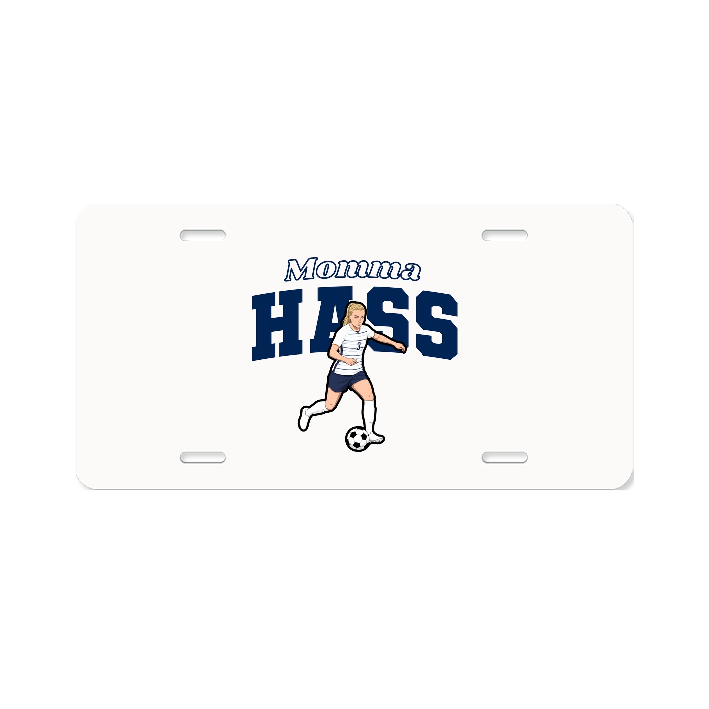License Plate — Mothers Day Block in Classic