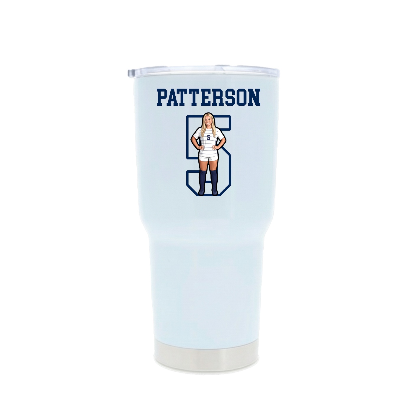 30oz Stainless Steel Tumbler — Shirsey in White