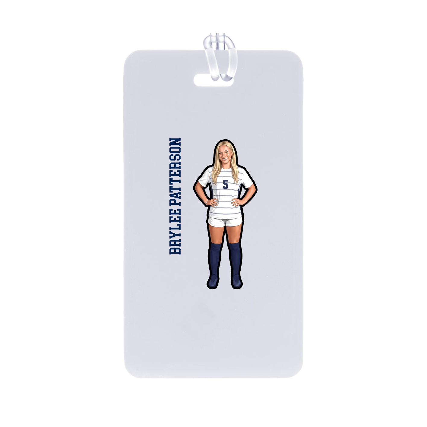 Bag Tag — Name Vertical in Classic