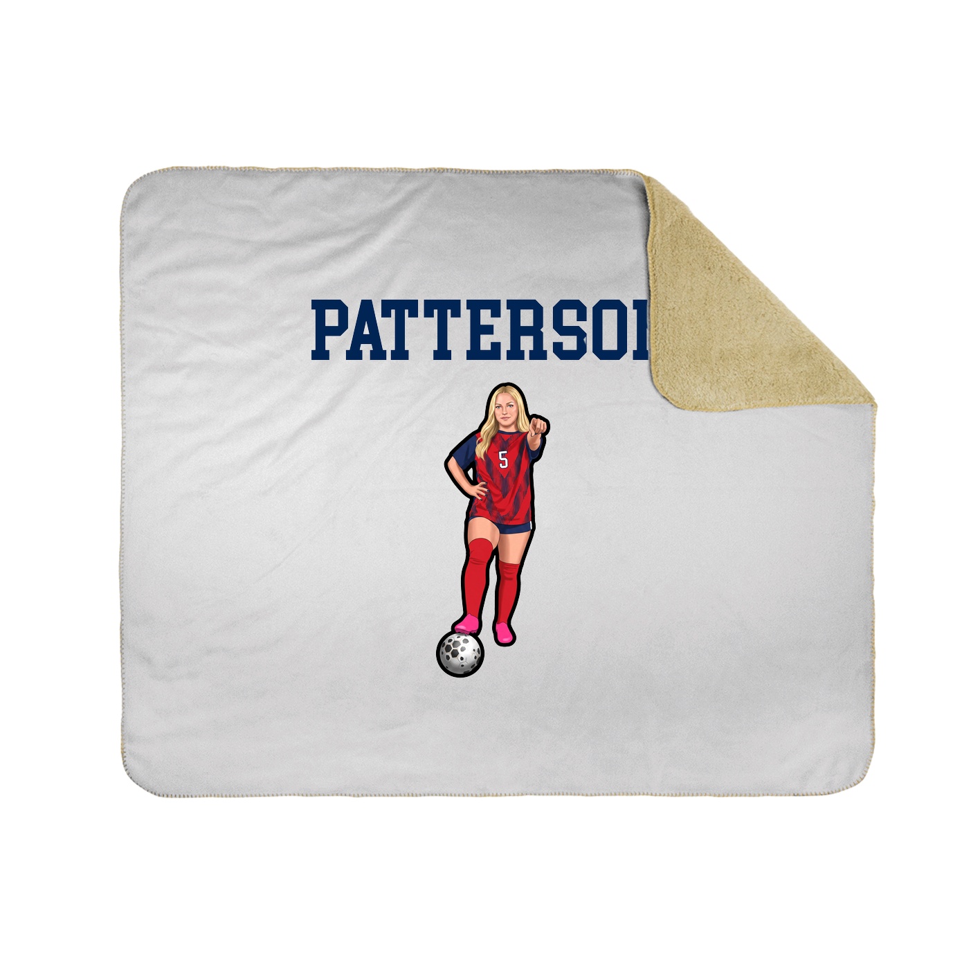 Throw Blanket — Shirsey in White