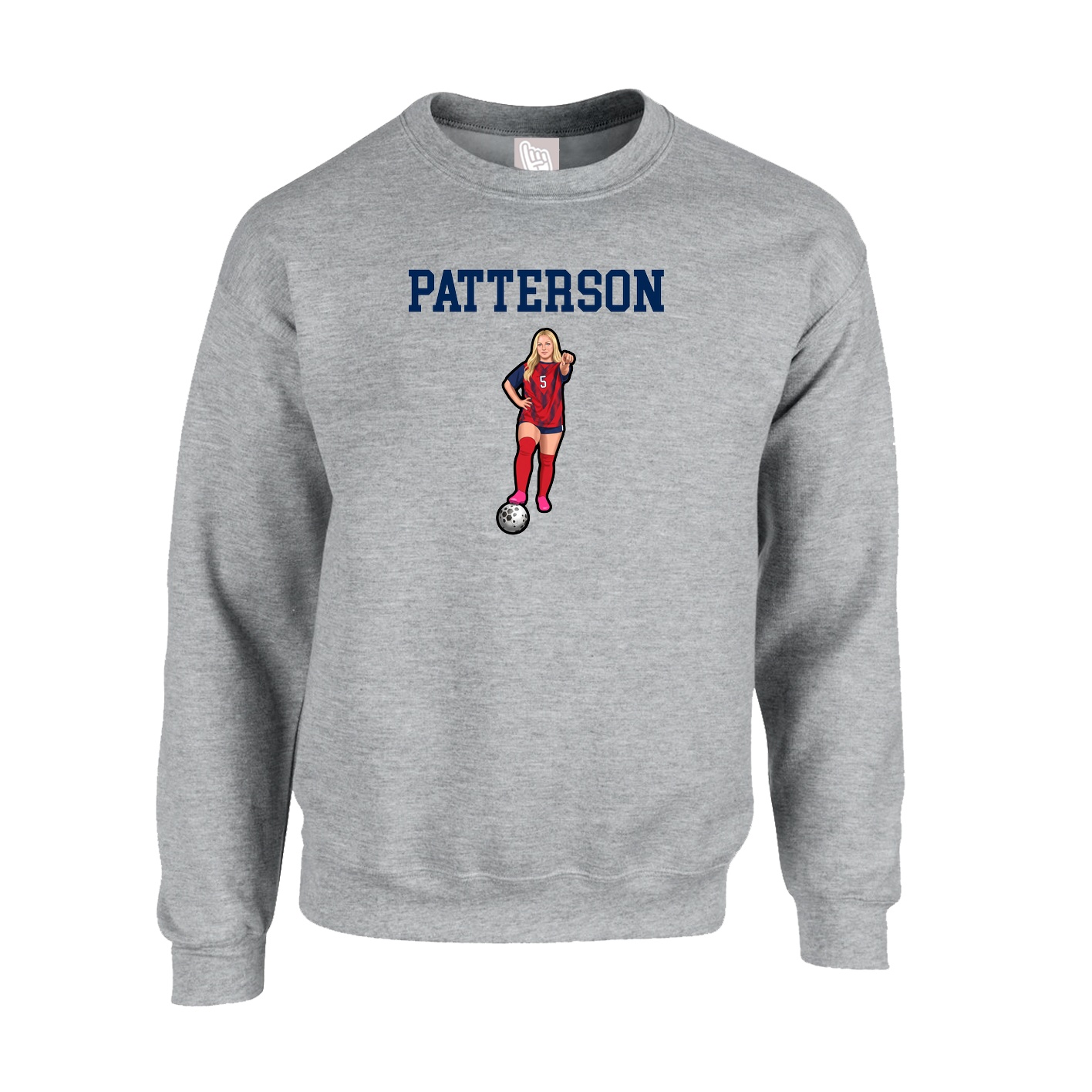 Fleece Crew — Shirsey in Grey