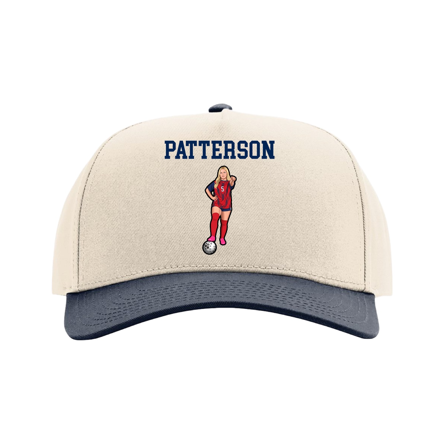 Full Fabric Five-Panel Champ Cap