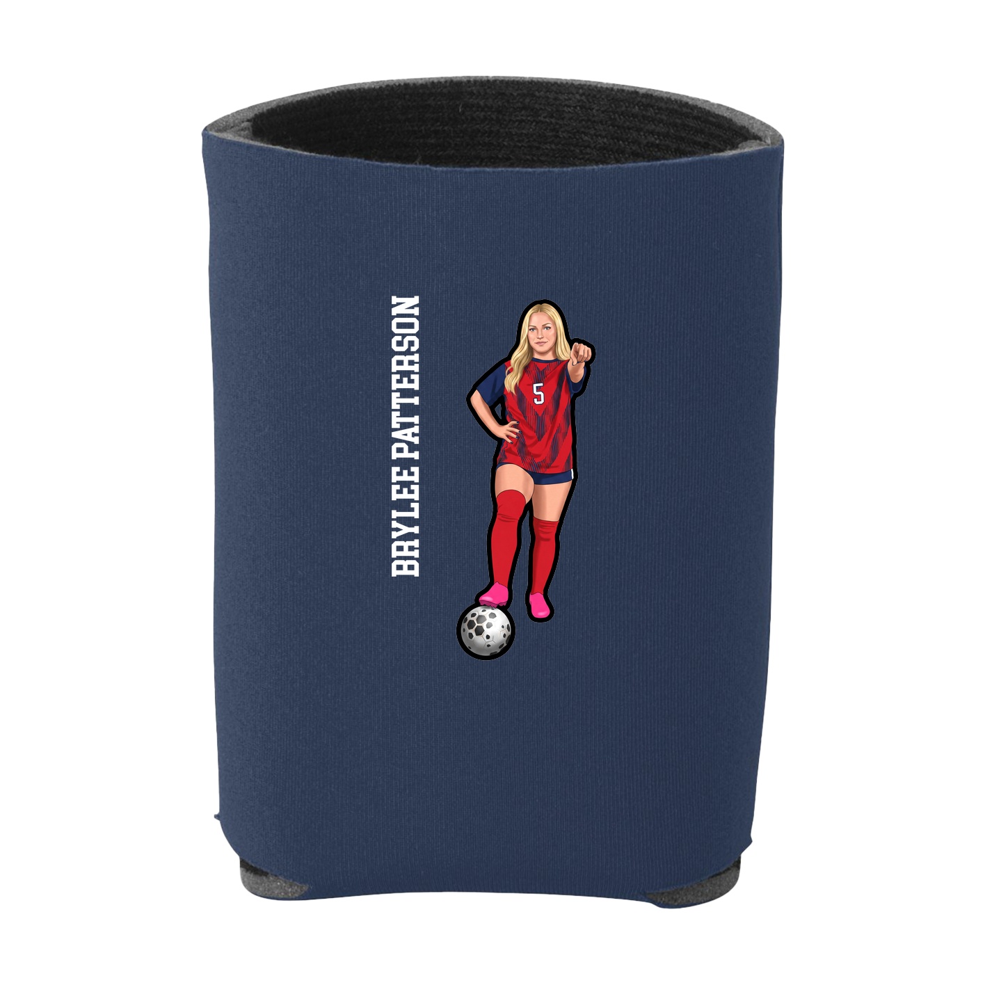 Can Holder — Name Vertical in Navy
