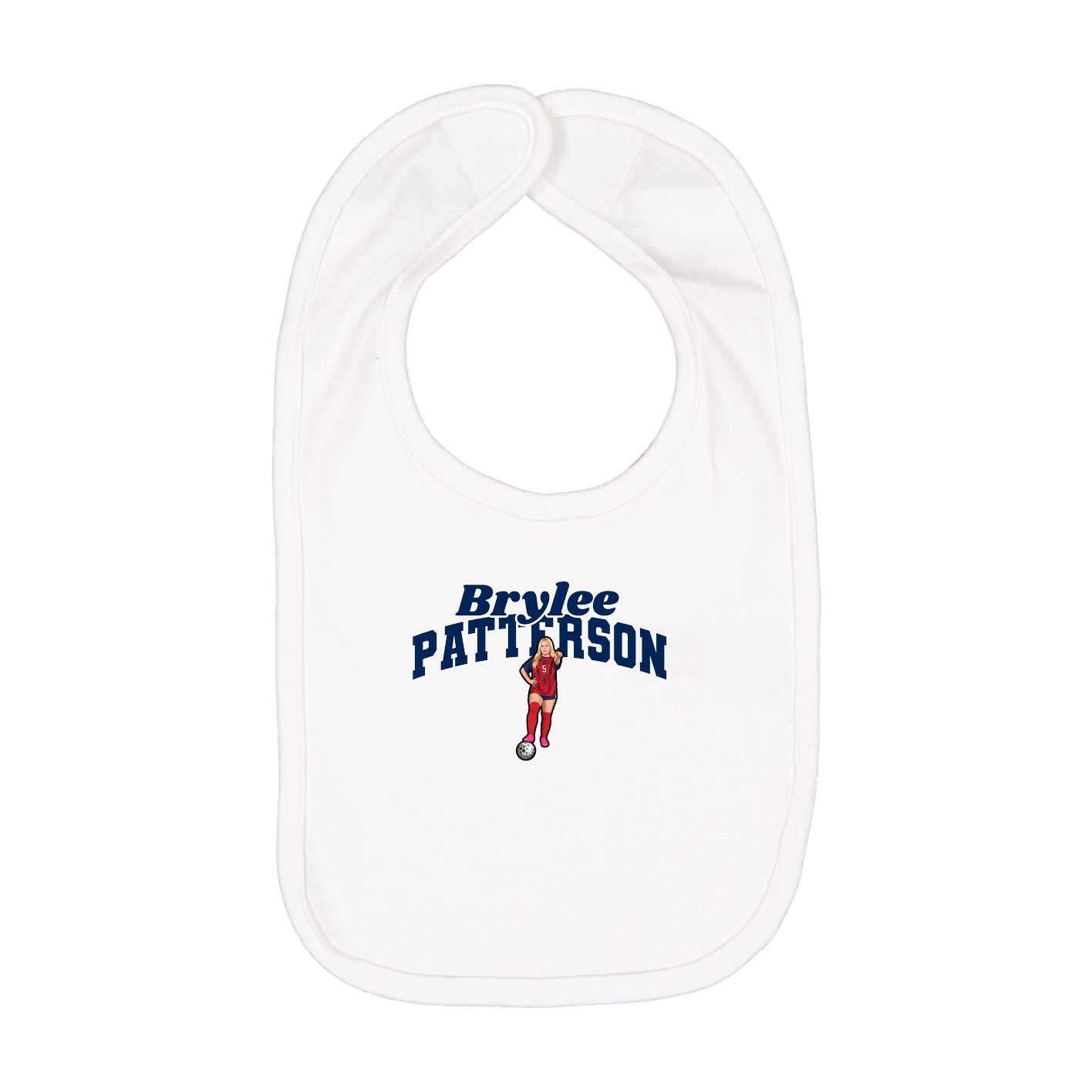 Infant Bib — Signature Arch in White