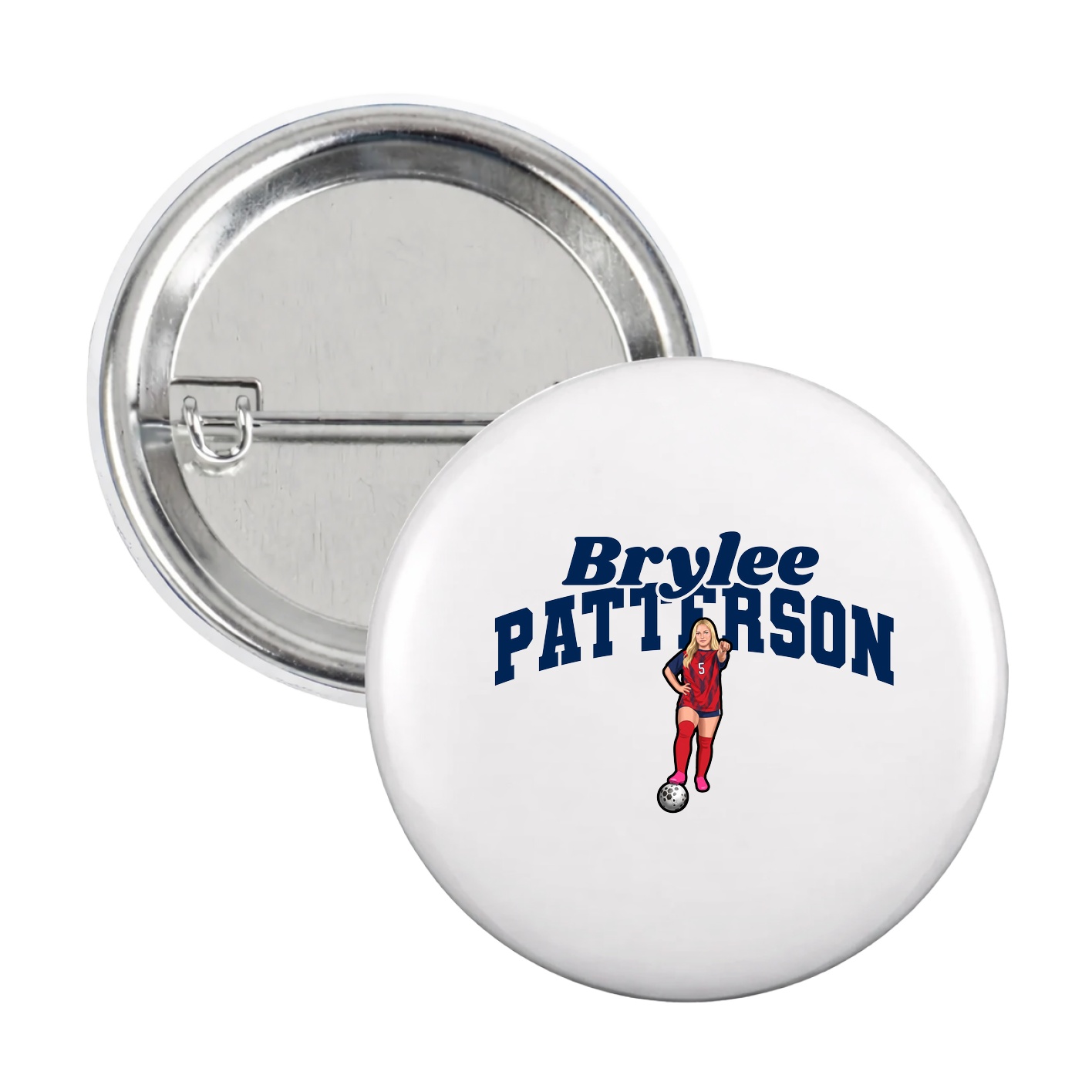 Game Day Button — Signature Arch in White