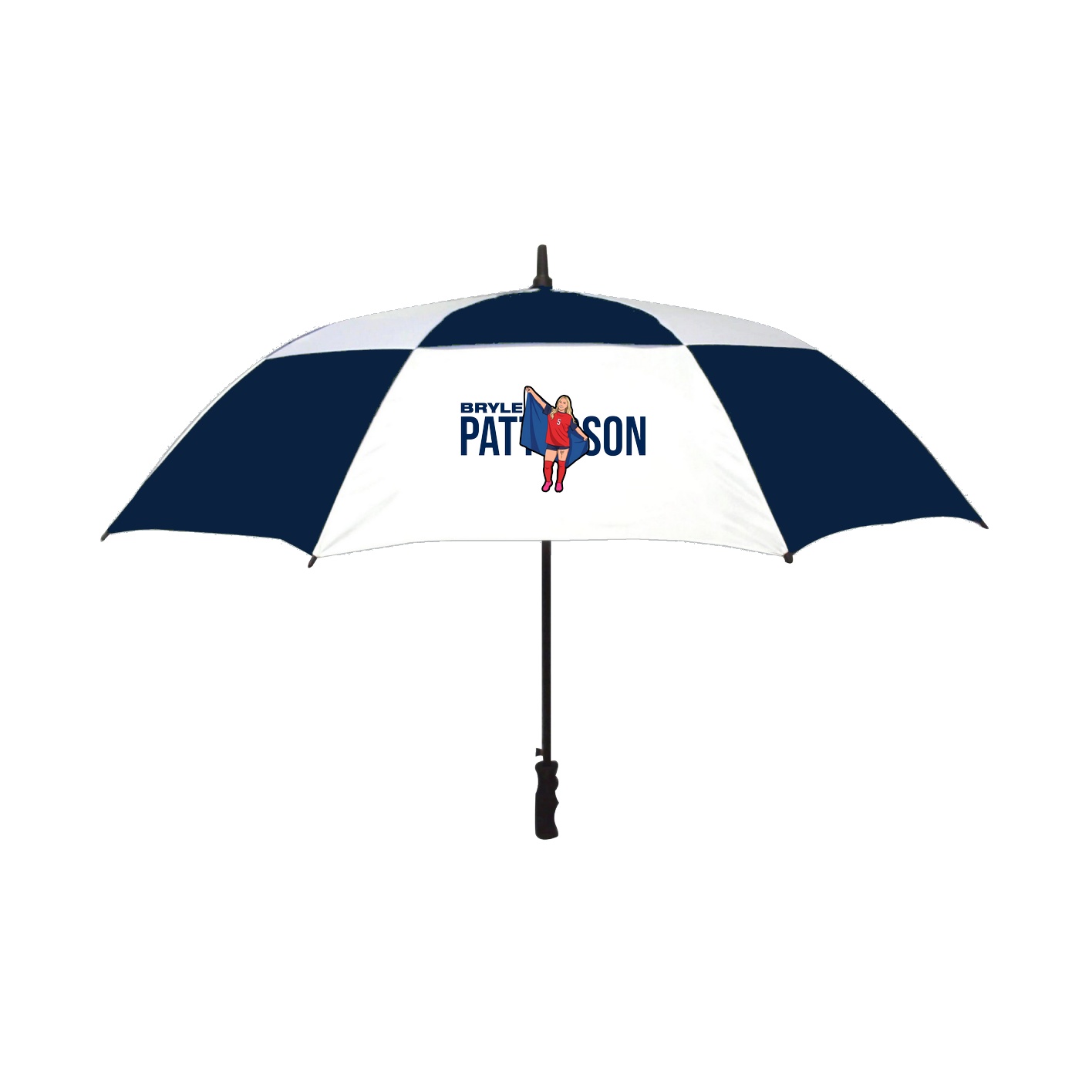 Golf Umbrella — Player Name in Navy