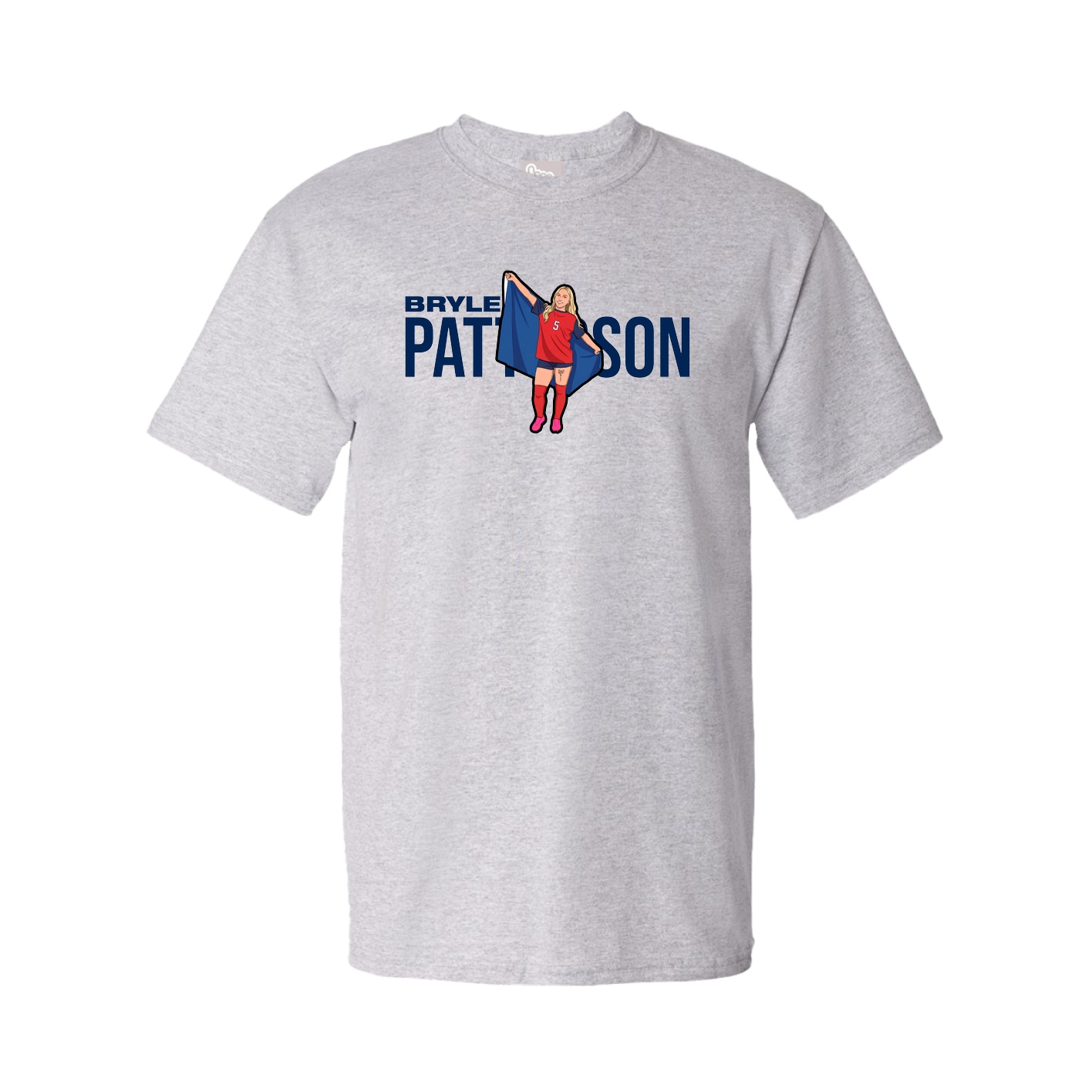 Youth Tee — Player Name in Grey