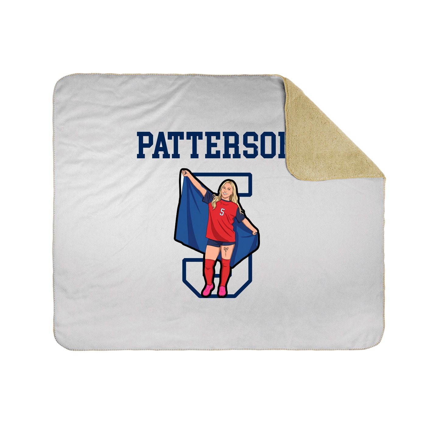 Throw Blanket — Shirsey in White