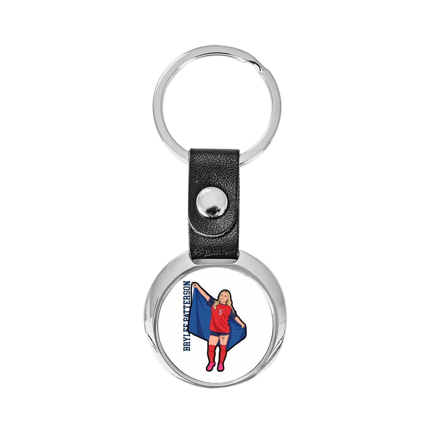 Key Chain — Name Vertical in Classic
