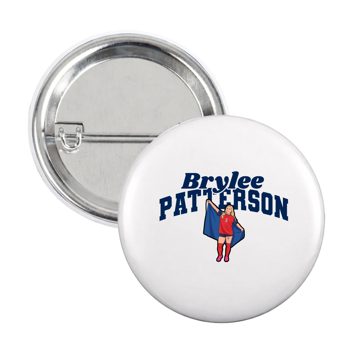 Game Day Button — Signature Arch in White