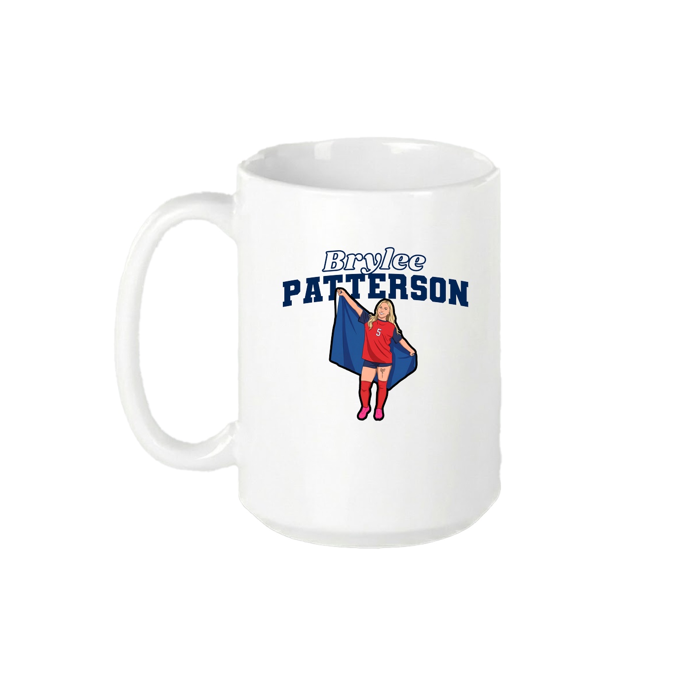 15oz Coffee Mug — Name Arch in White