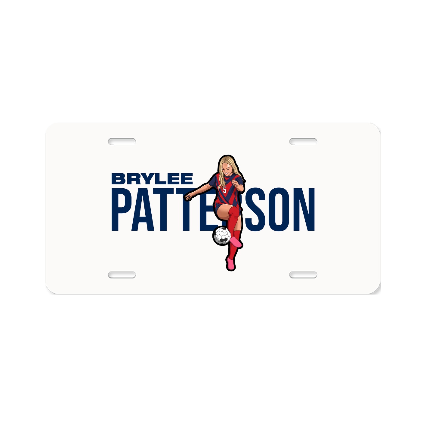 License Plate — Player Name in Classic
