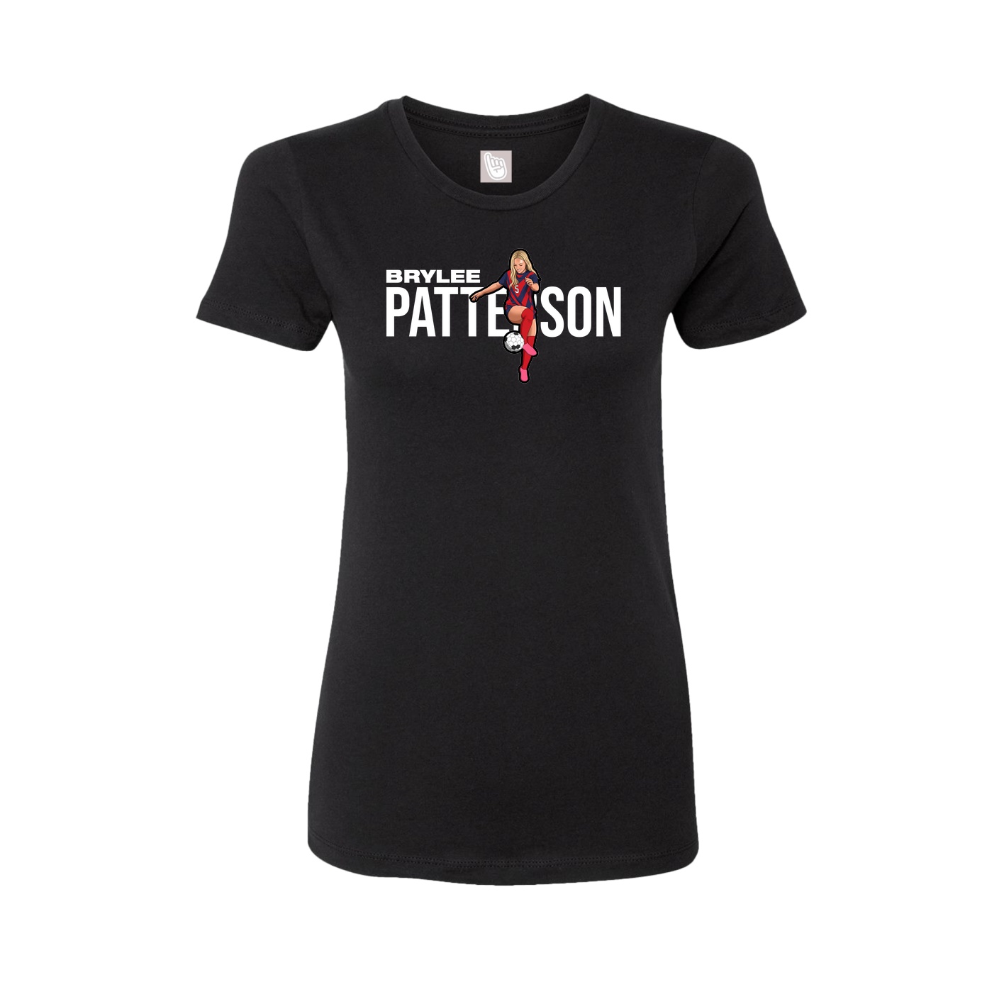 Womens Tee — Player Name in Black