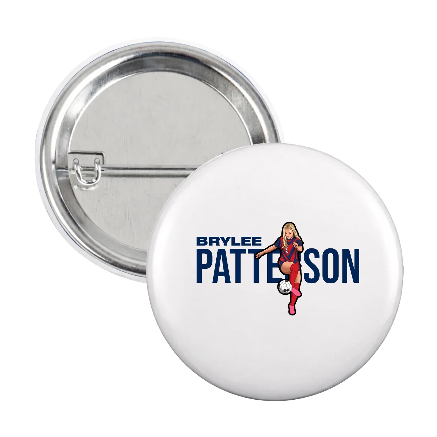 Game Day Button — Player Name in White