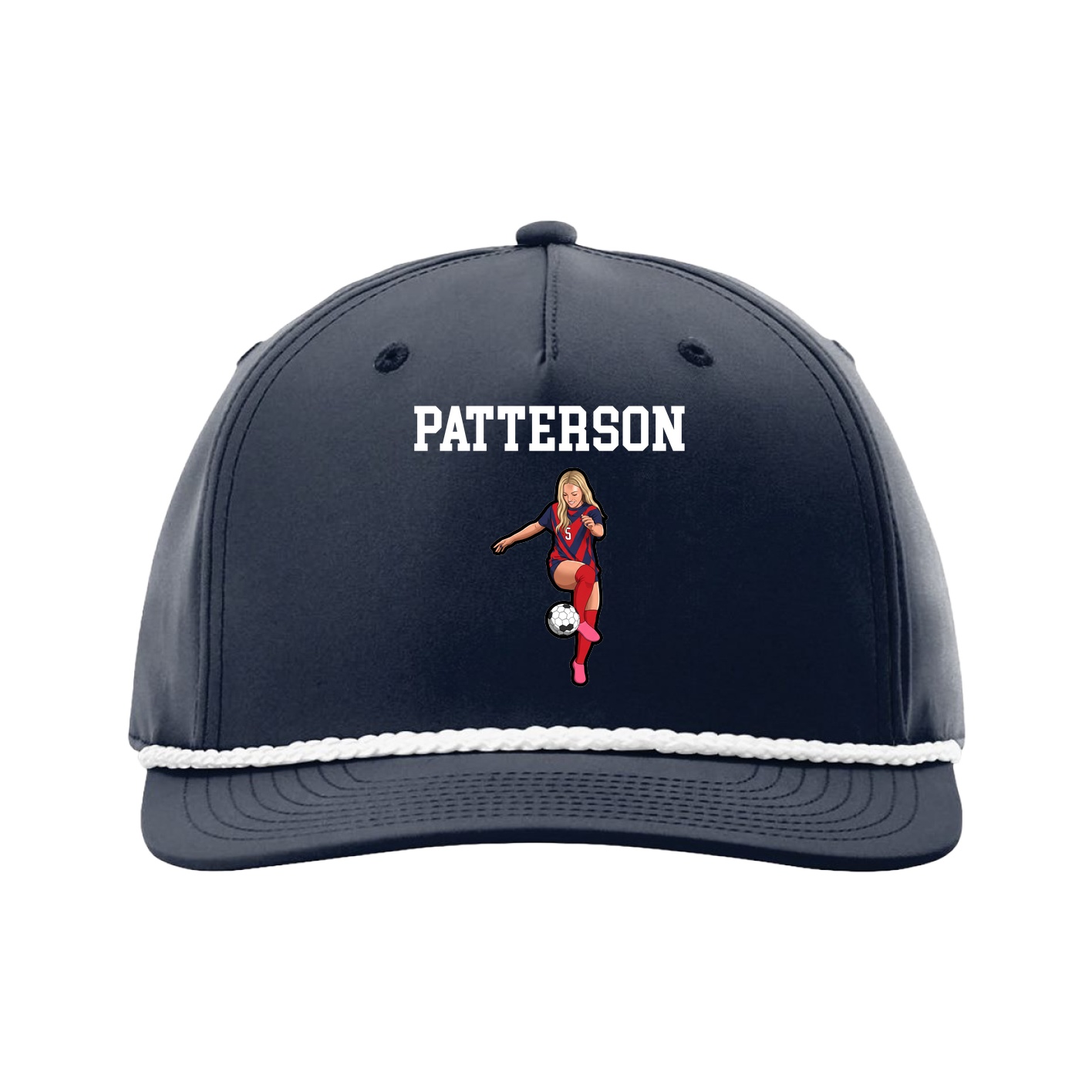 Five-Panel Classic Rope Cap — Shirsey in Navy
