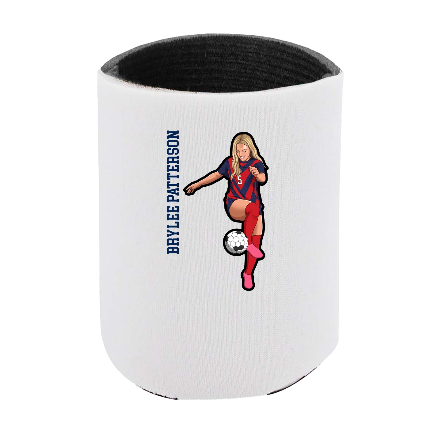 Can Holder — Name Vertical in White