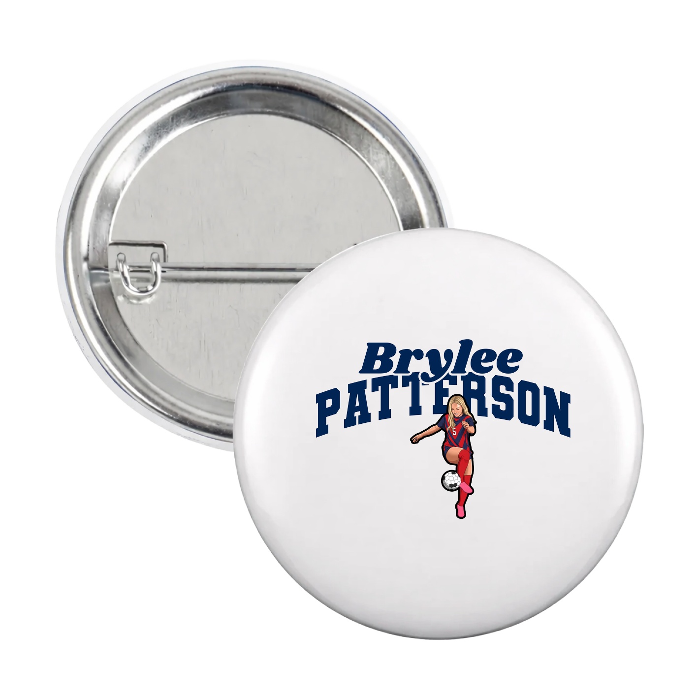 Game Day Button — Signature Arch in White