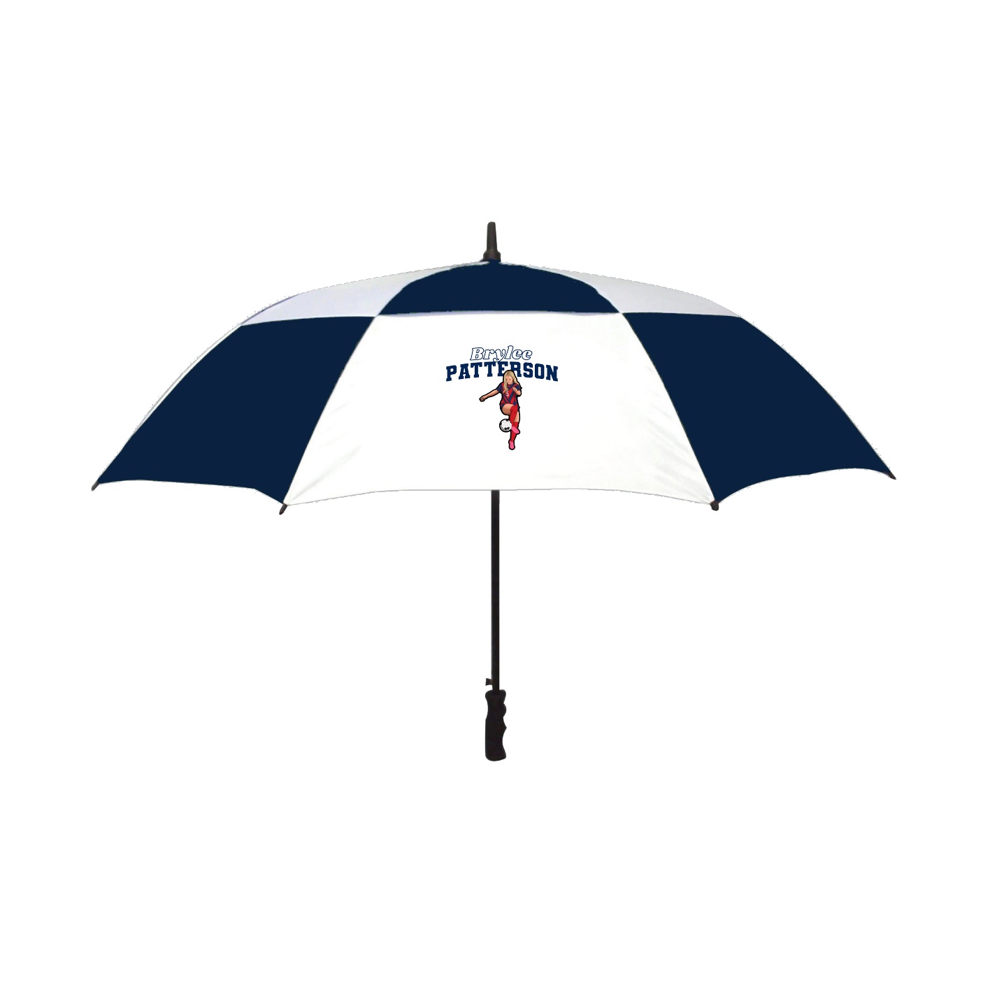 Golf Umbrella — Name Arch in Navy