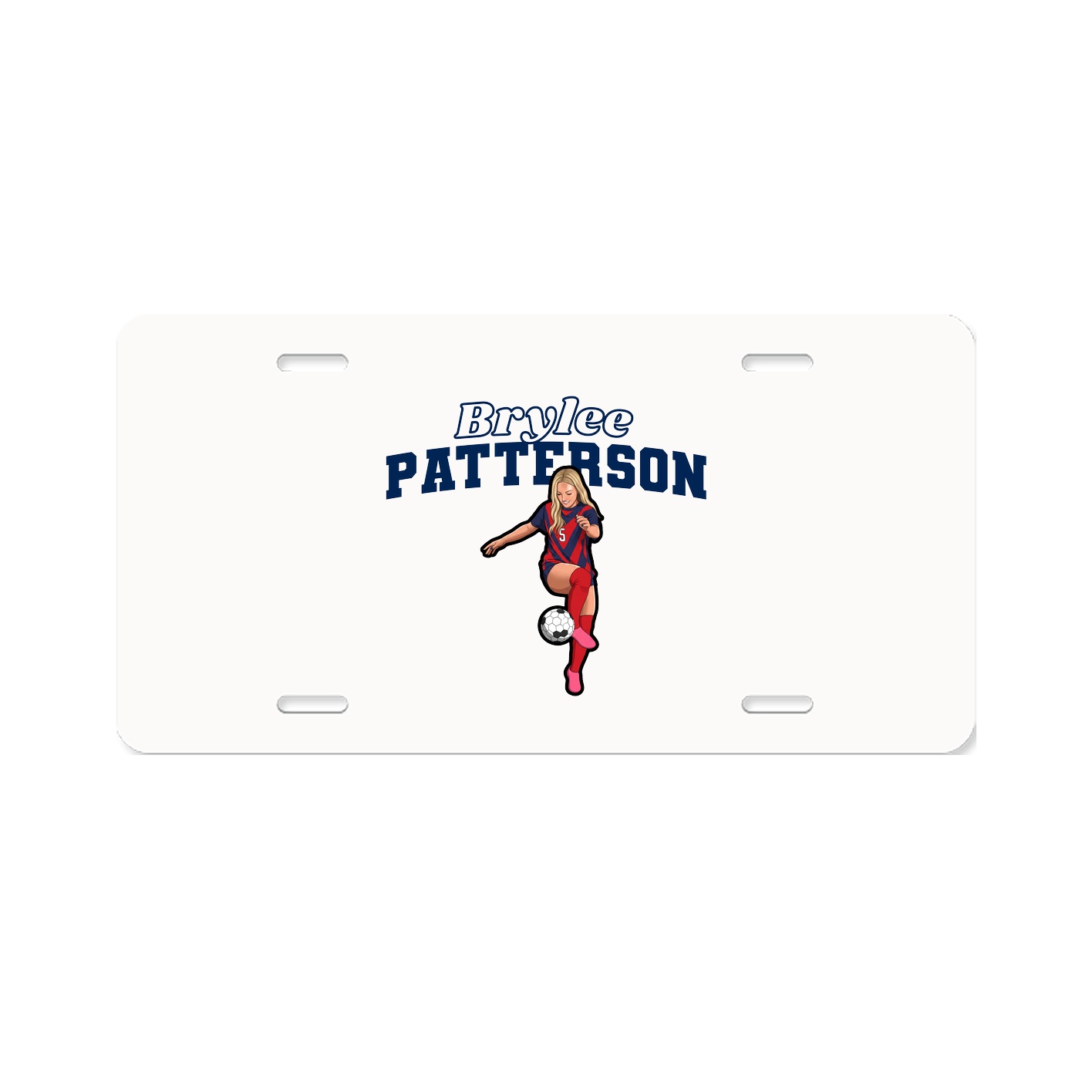 License Plate — Name Arch in Classic
