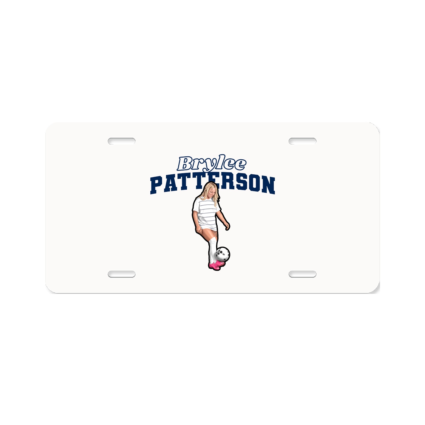 License Plate — Name Arch in Classic