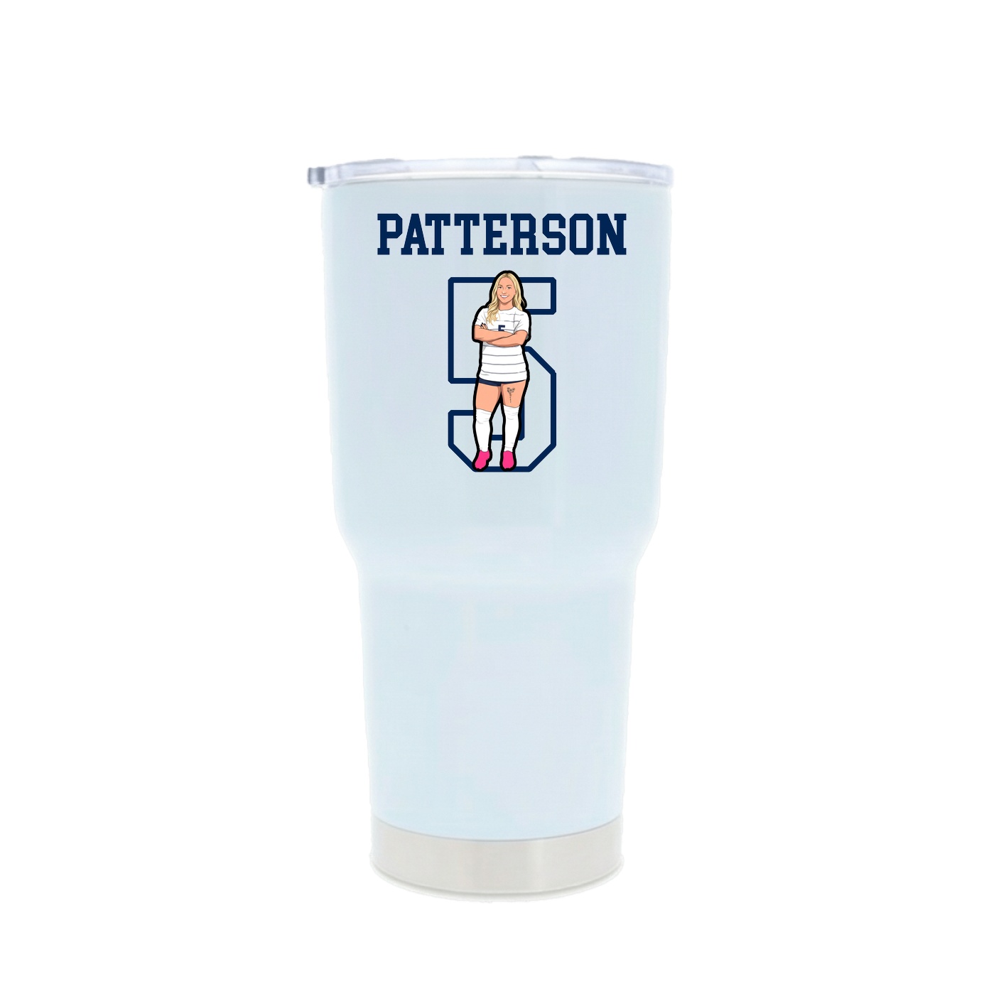 30oz Stainless Steel Tumbler — Shirsey in White