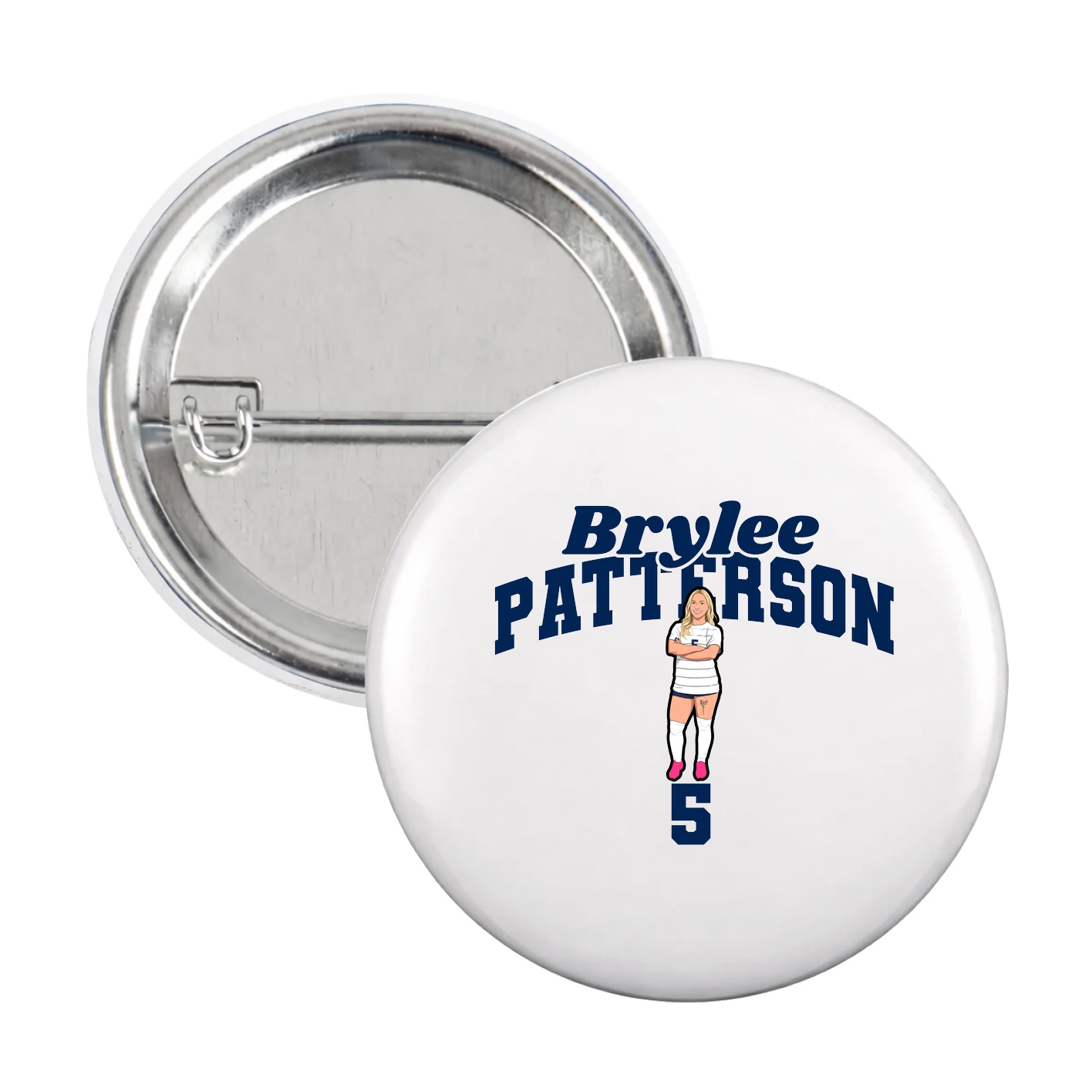 Game Day Button — Signature Arch in White
