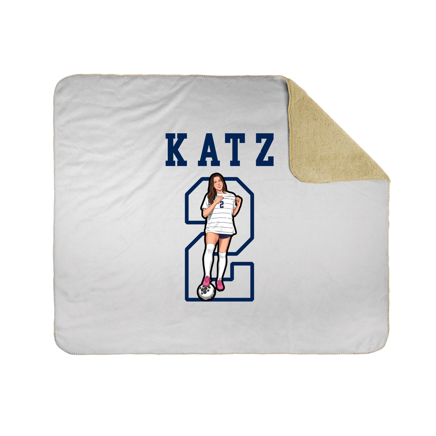 Throw Blanket — Shirsey in White