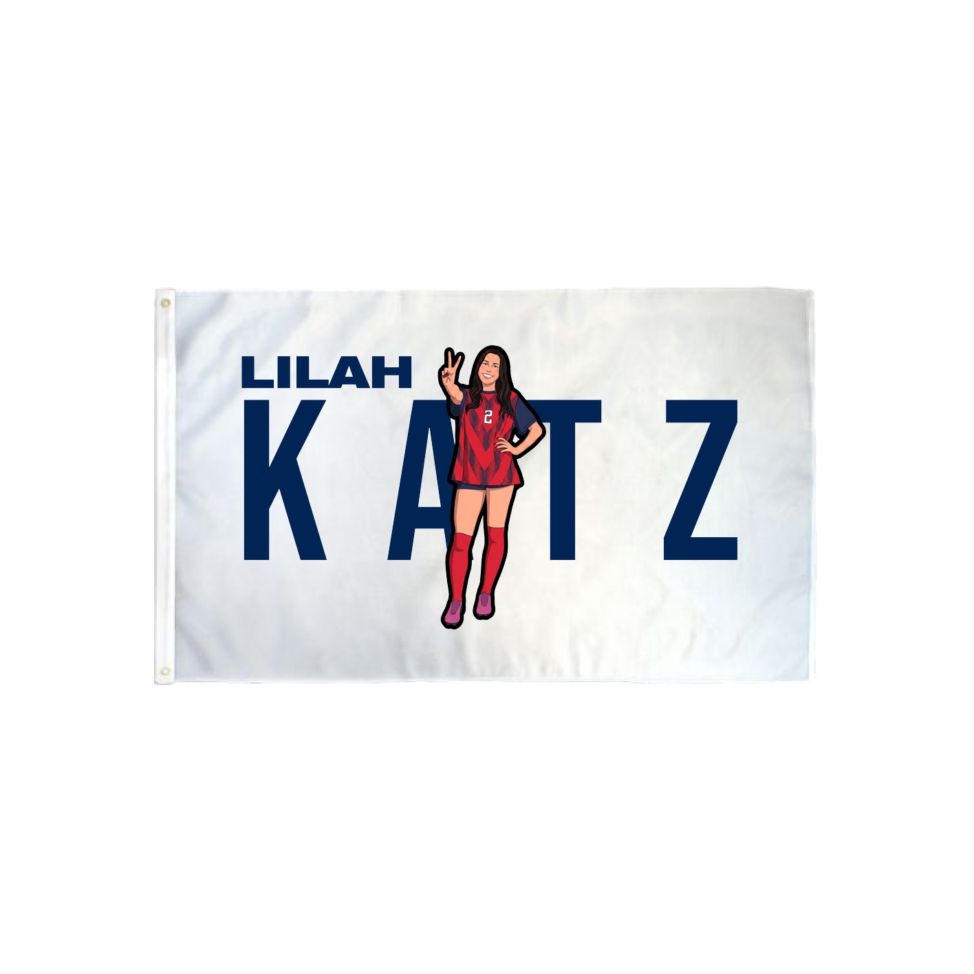 3x5 Flag — Player Name in Classic
