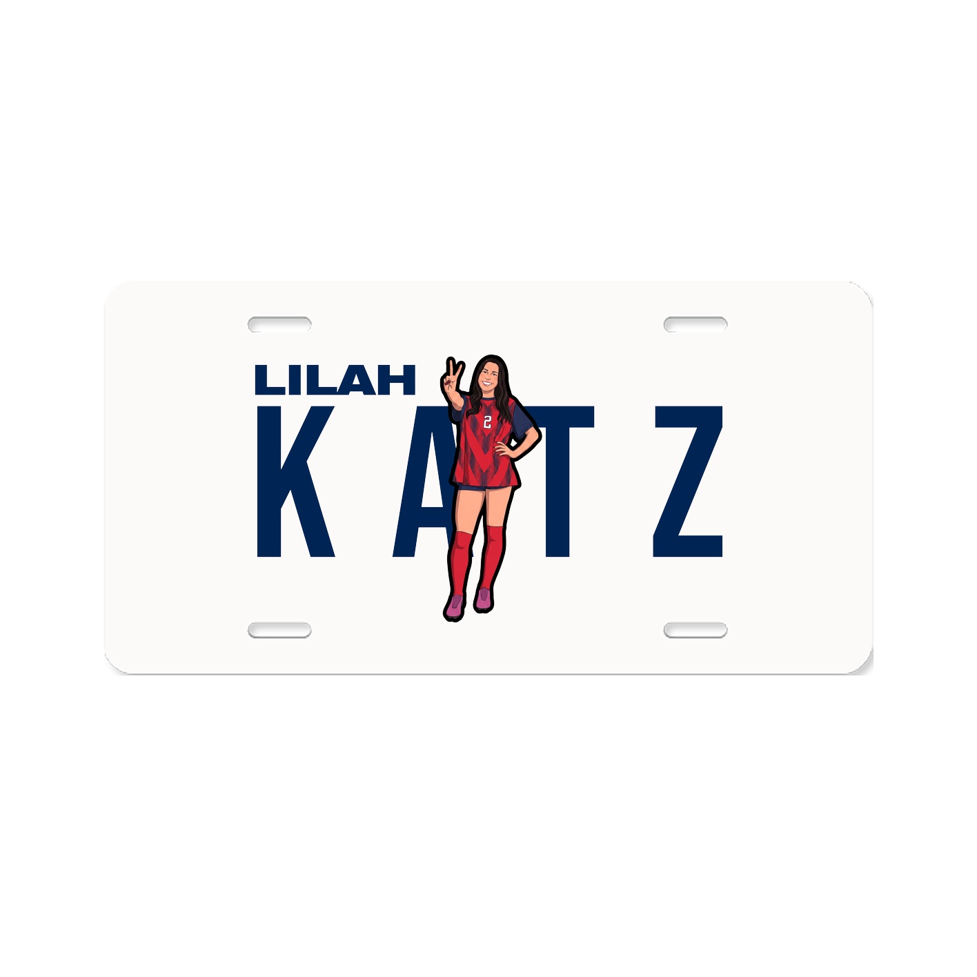 License Plate — Player Name in Classic
