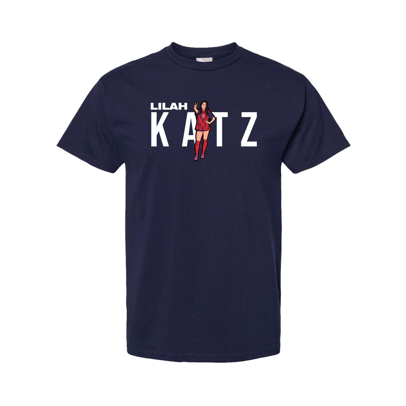Tee — Player Name in Navy