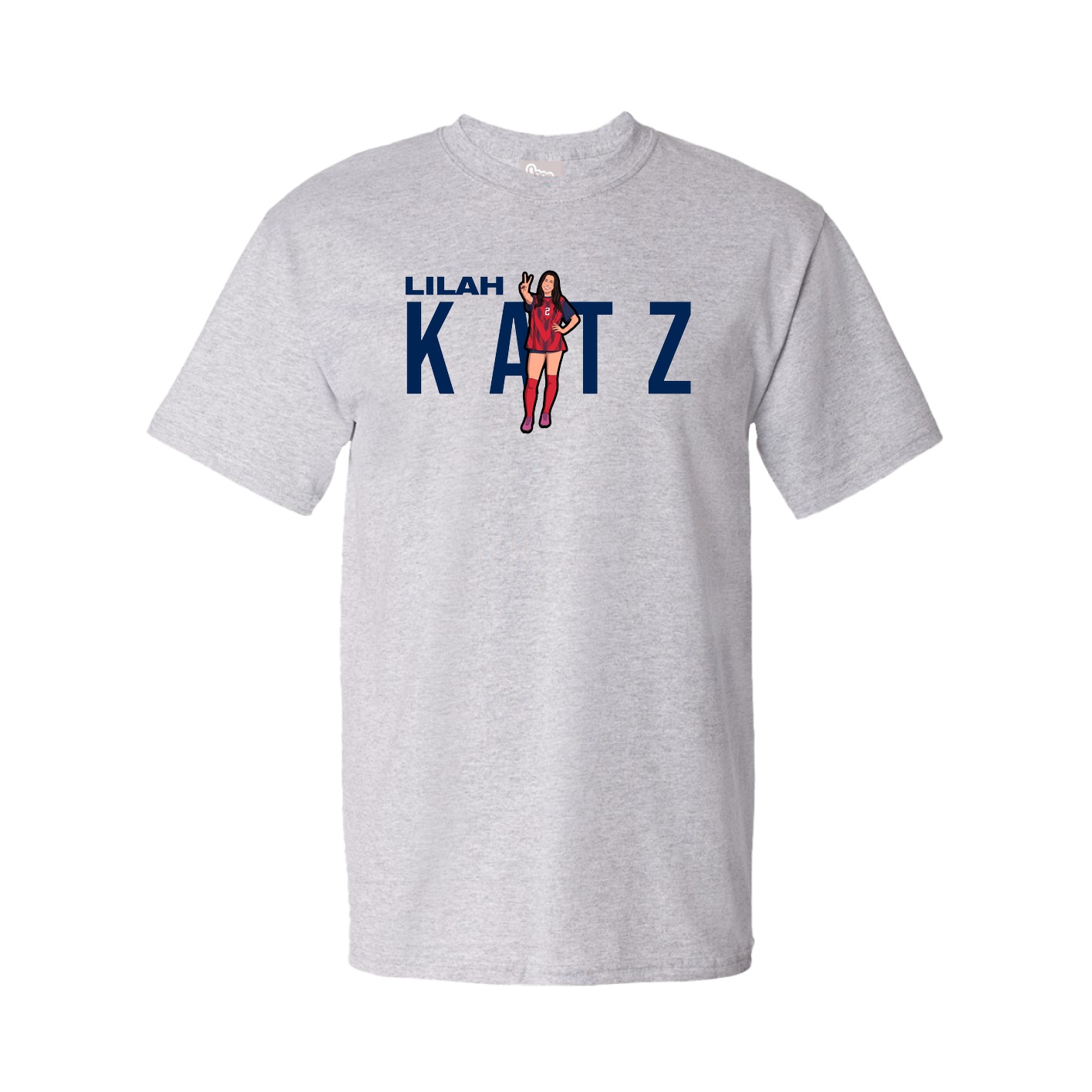 Youth Tee — Player Name in Grey
