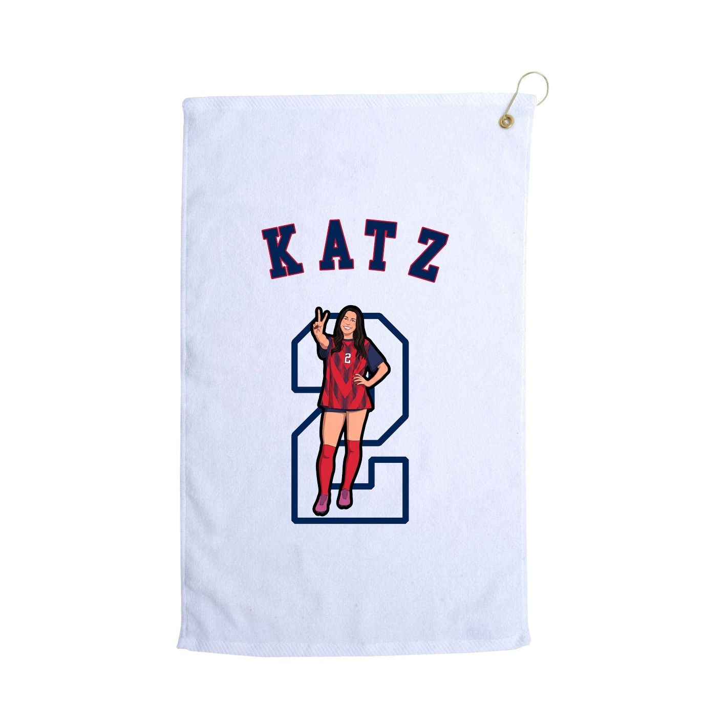 Golf Towel — Shirsey Arch in White