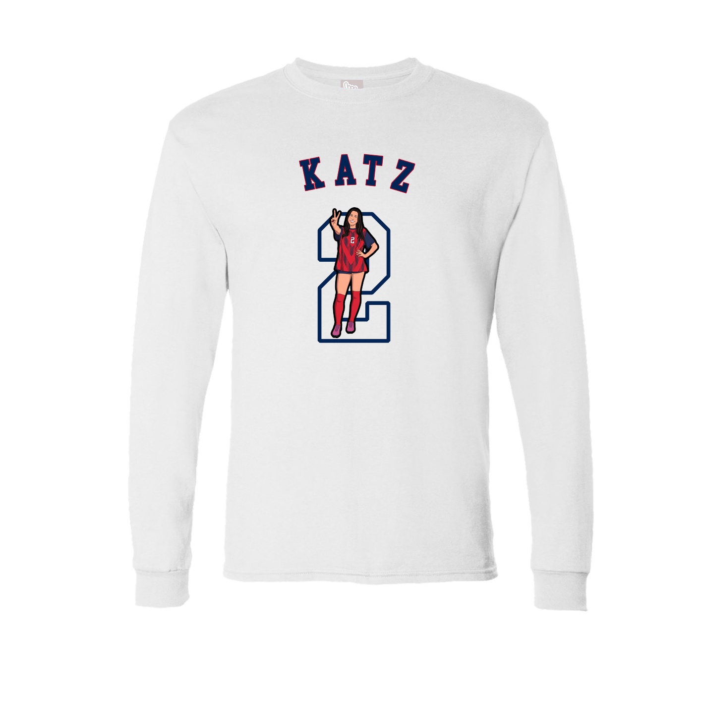 Long Sleeve Tee — Shirsey Arch in White