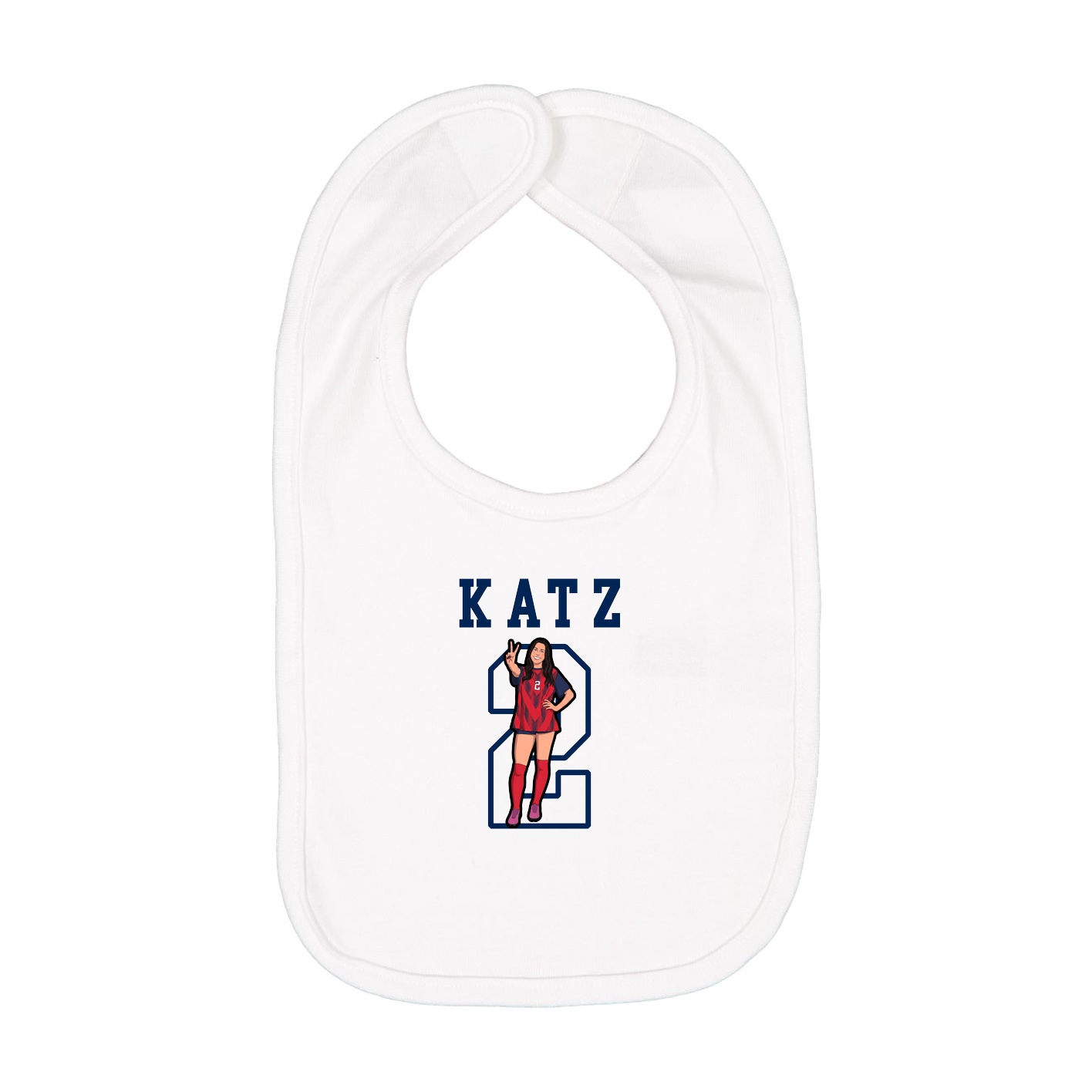 Infant Bib — Shirsey in White