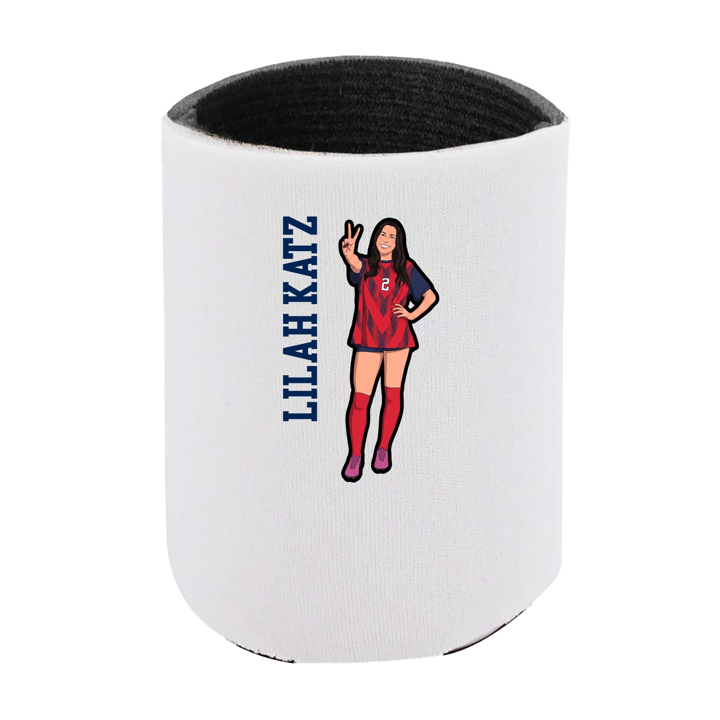 Can Holder — Name Vertical in White