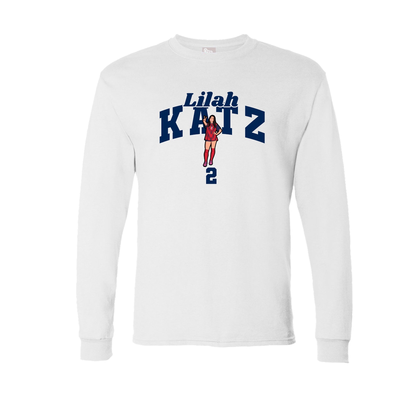 Long Sleeve Tee — Signature Arch in White