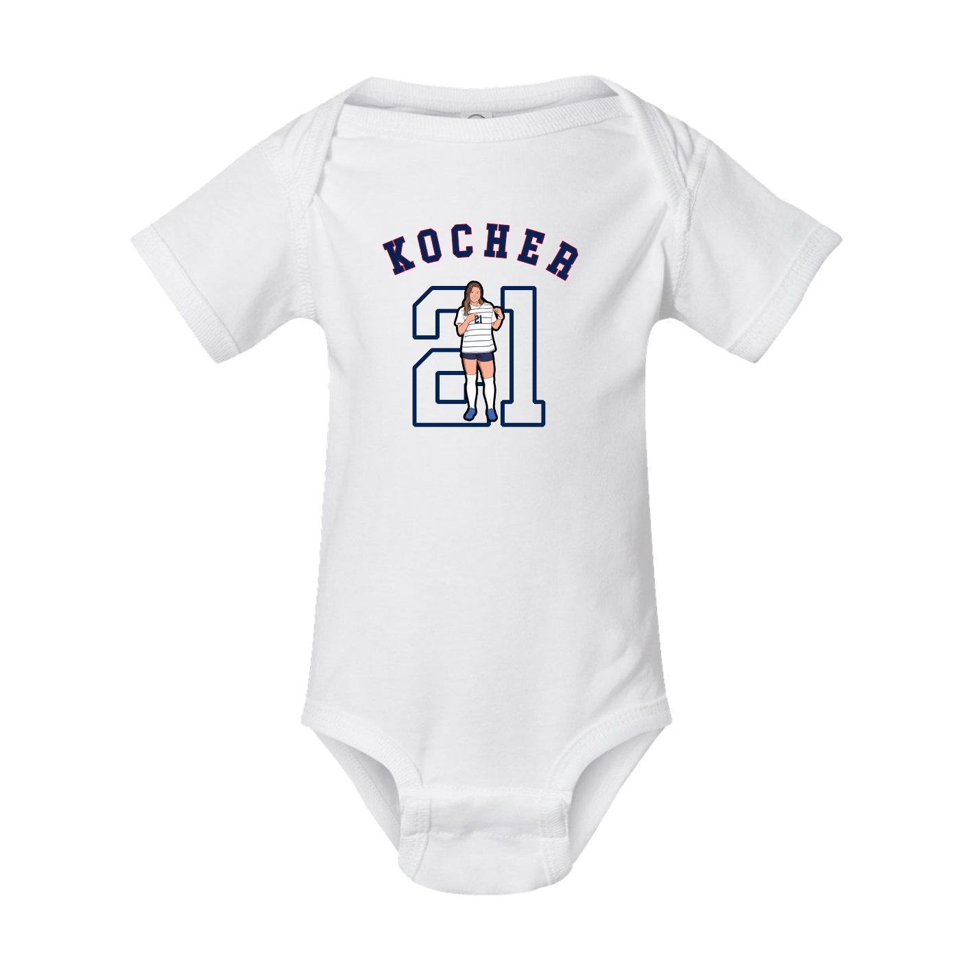Baby Onesie — Shirsey Arch in White