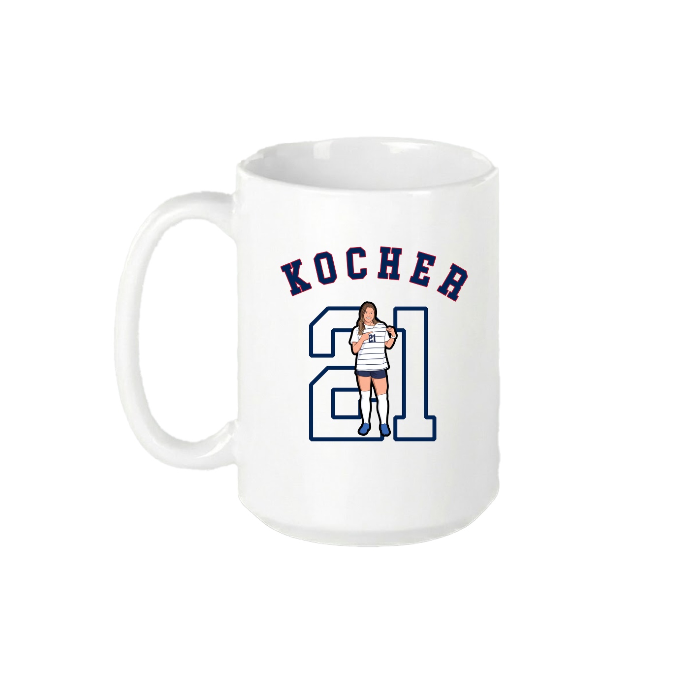 15oz Coffee Mug — Shirsey Arch in White