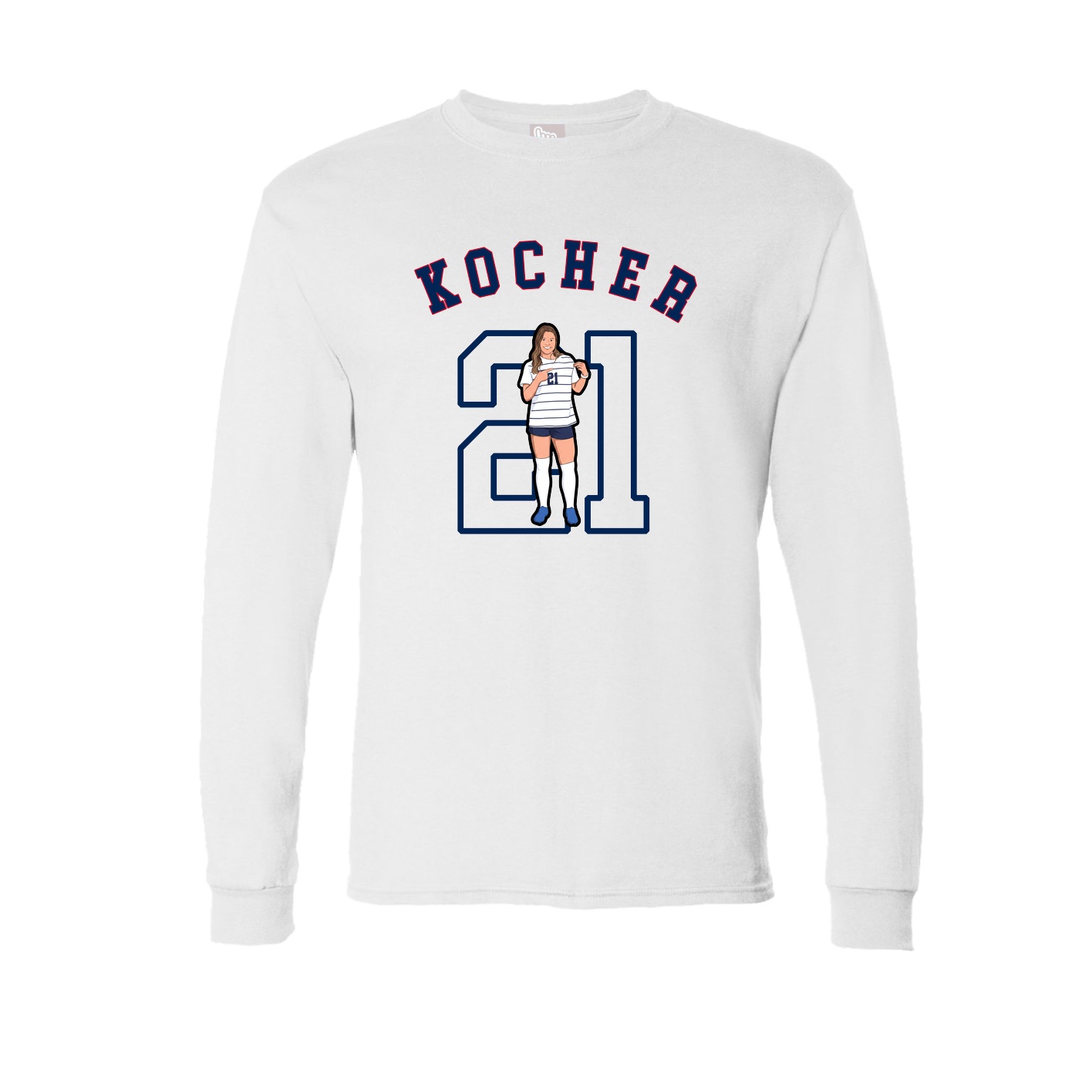 Long Sleeve Tee — Shirsey Arch in White