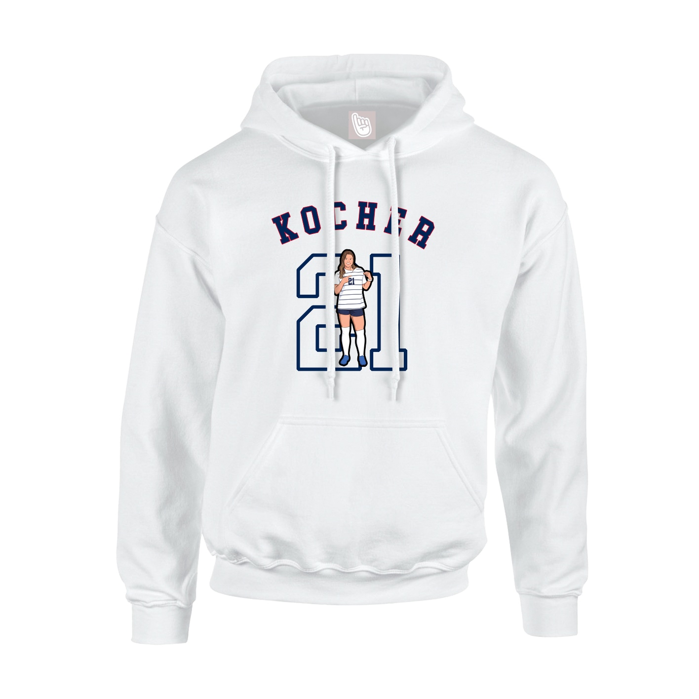 Youth Hoodie — Shirsey Arch in White