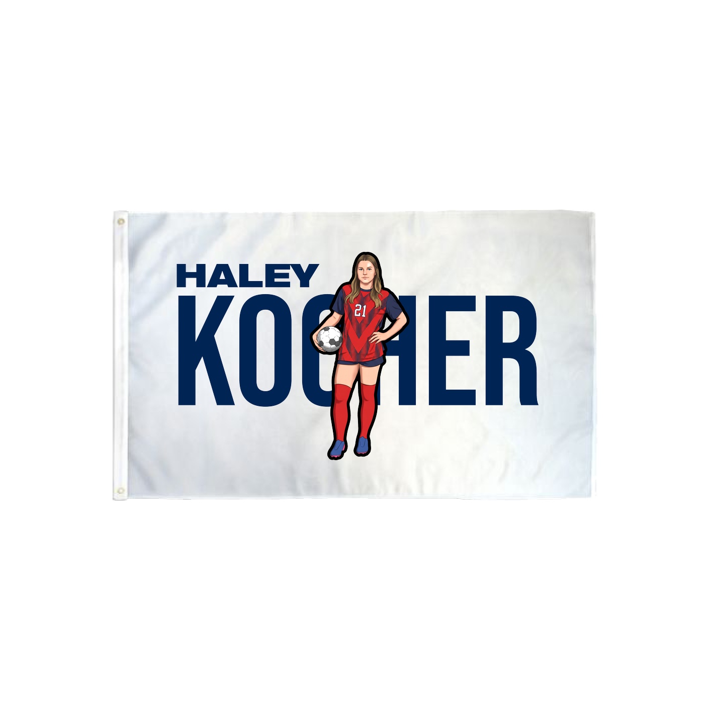 3x5 Flag — Player Name in Classic