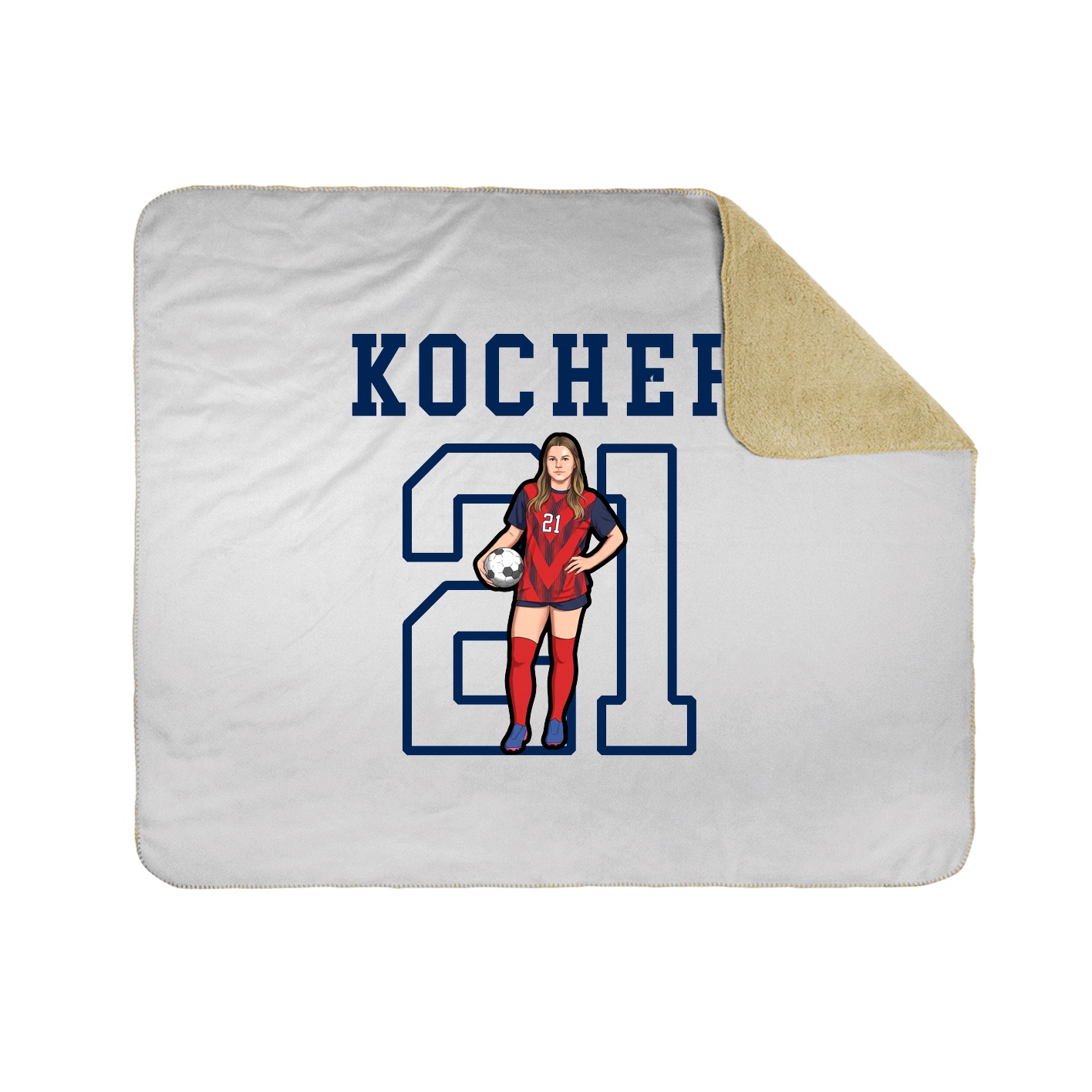 Throw Blanket — Shirsey in White