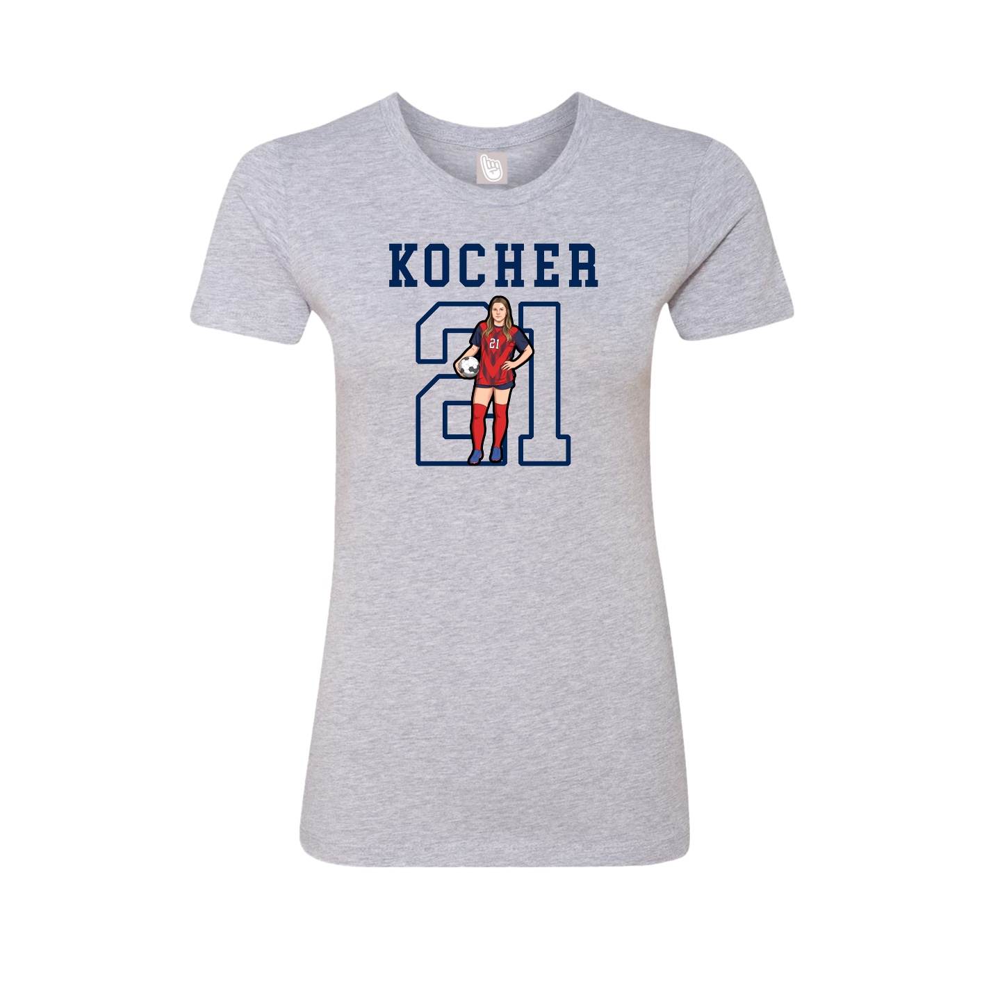 Fitted Women's Tee — Shirsey in Grey
