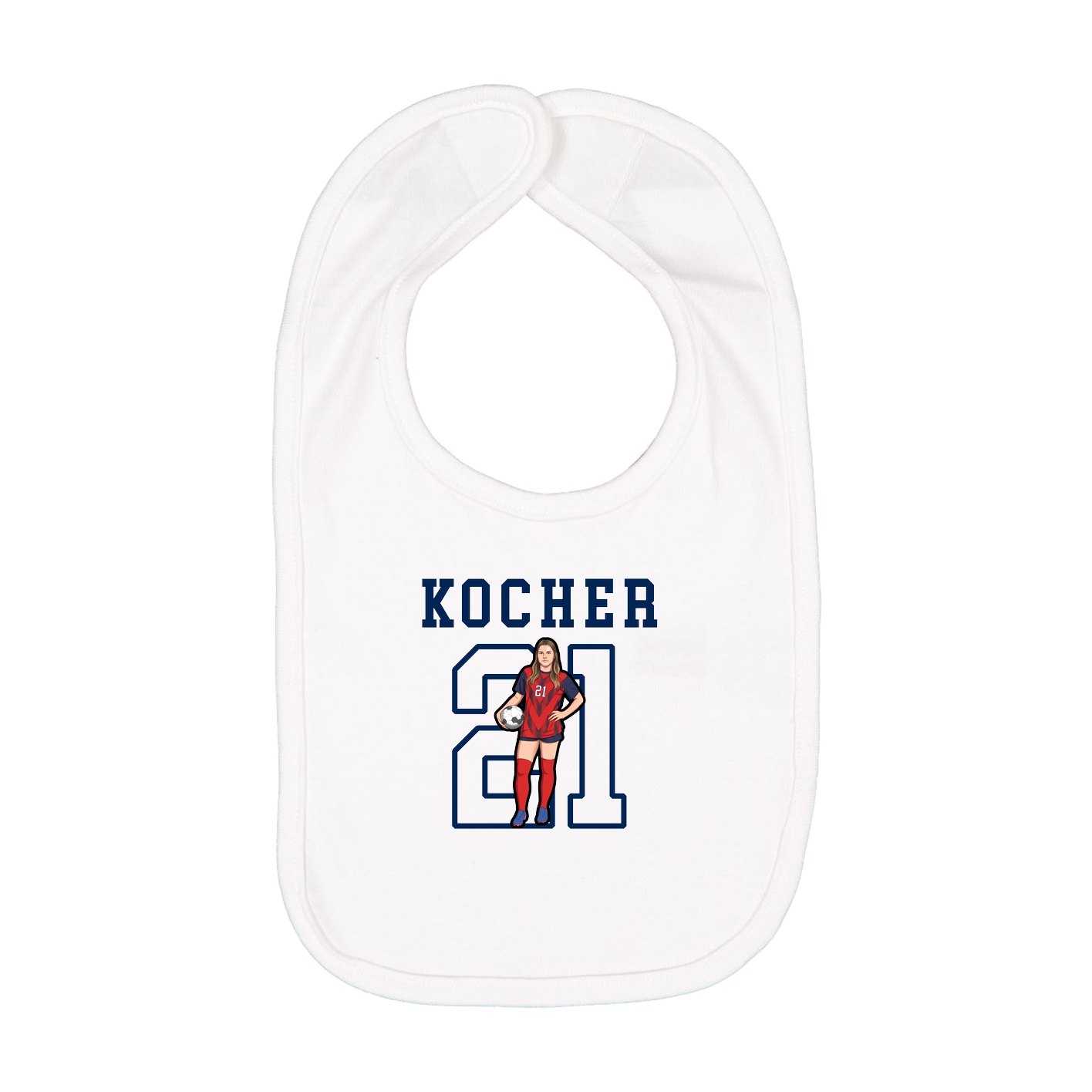 Infant Bib — Shirsey in White