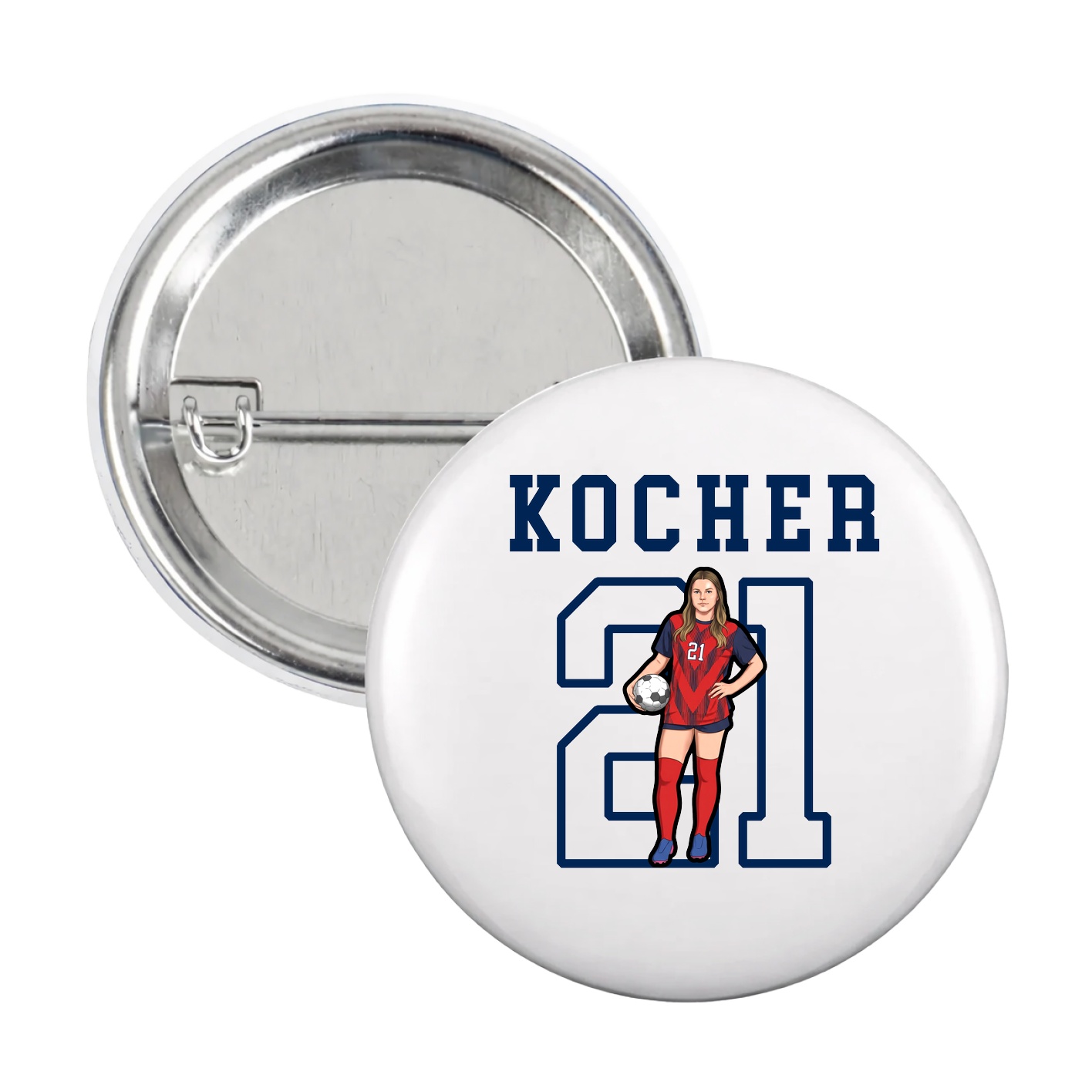 Game Day Button — Shirsey in White
