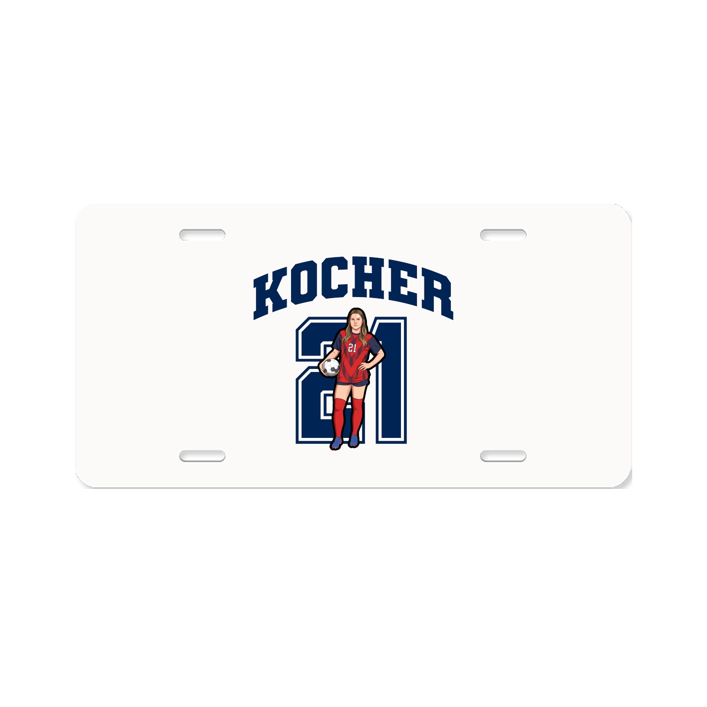 License Plate — Number in Classic